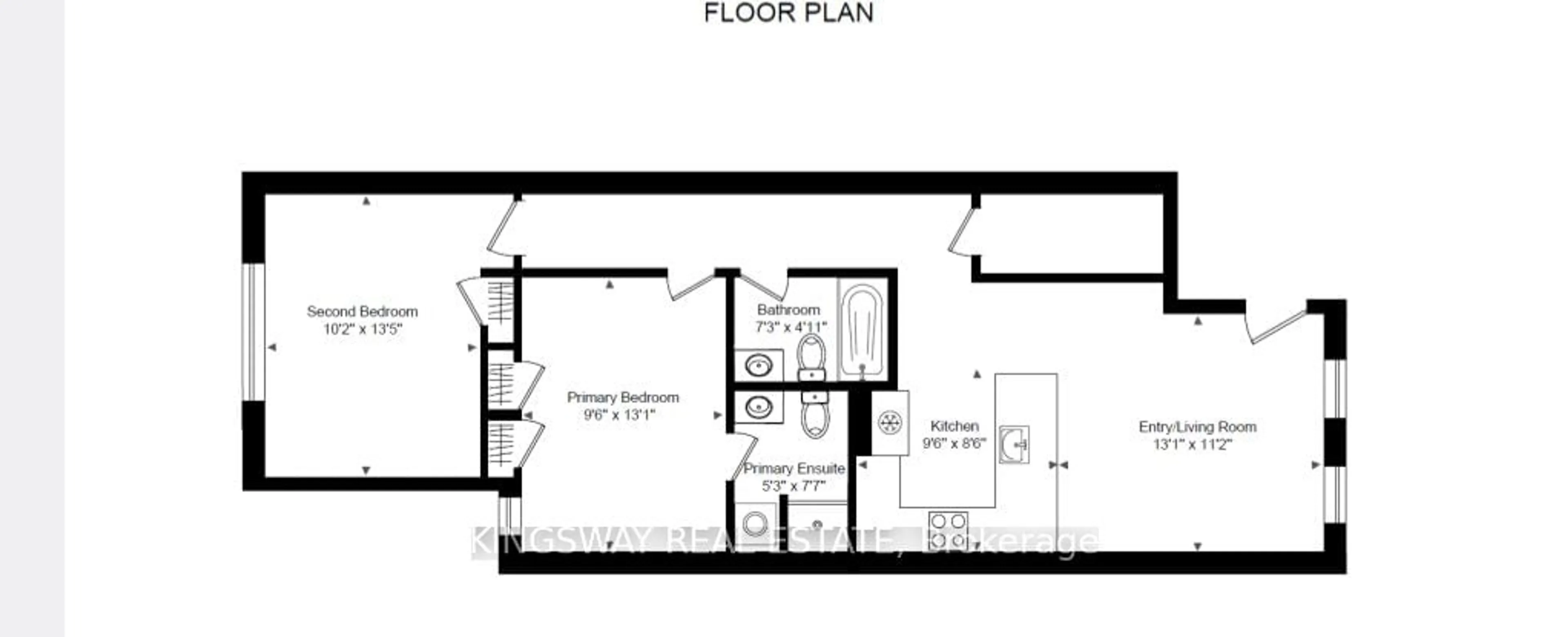 Floor plan for 74B Coxwell Ave, Toronto Ontario M4L 3A7