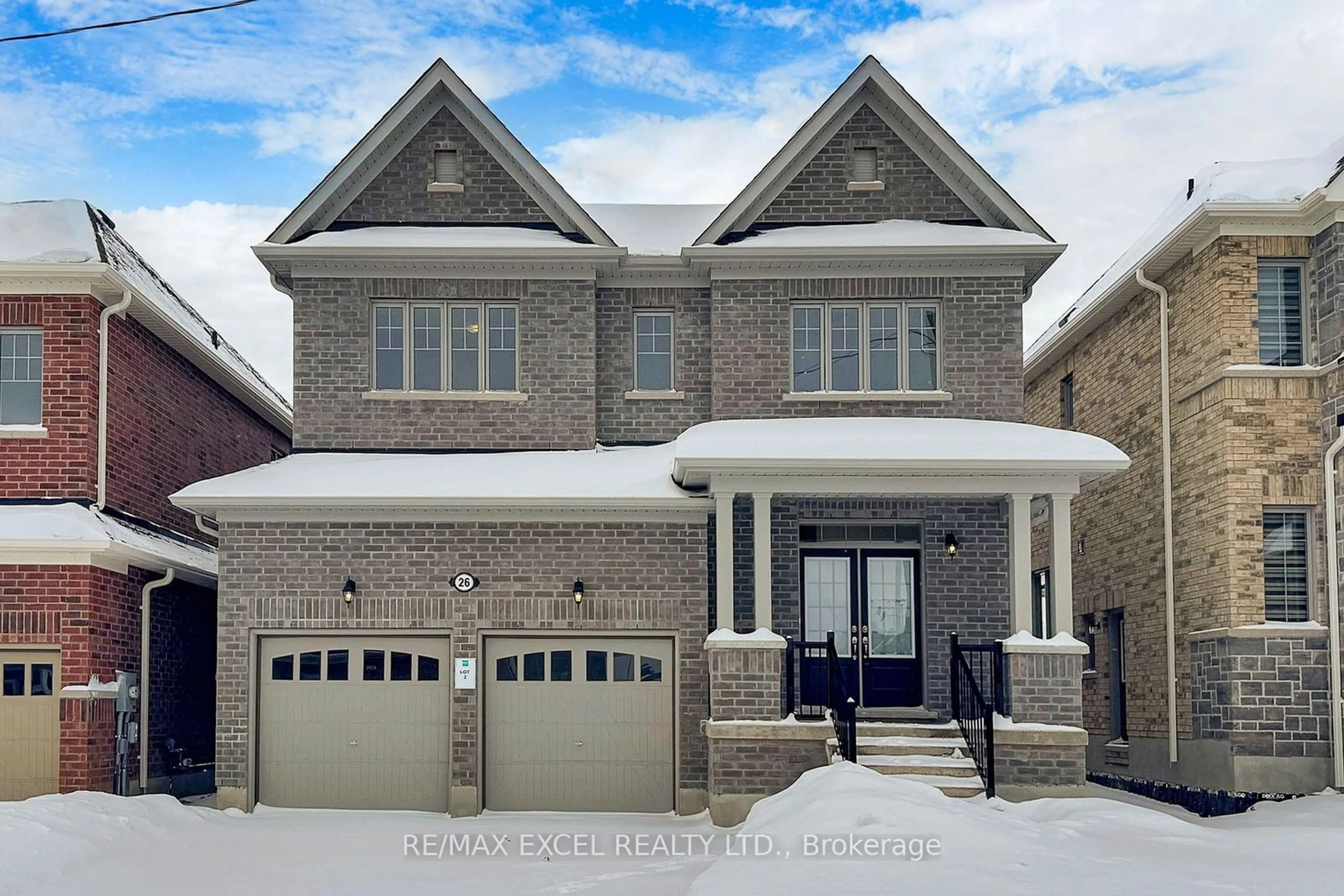 Home with brick exterior material, street for 26 Raines Rd, Scugog Ontario L9L 0E2