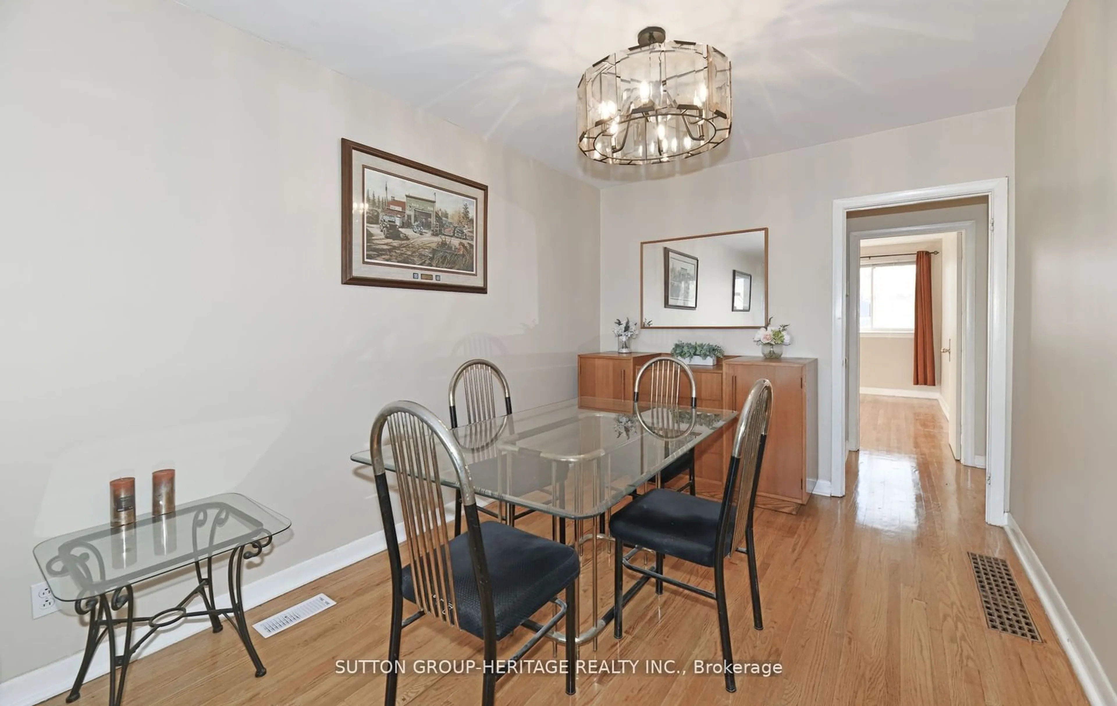 Dining room, wood/laminate floor for 86 Burcher Rd, Ajax Ontario L1S 2R2