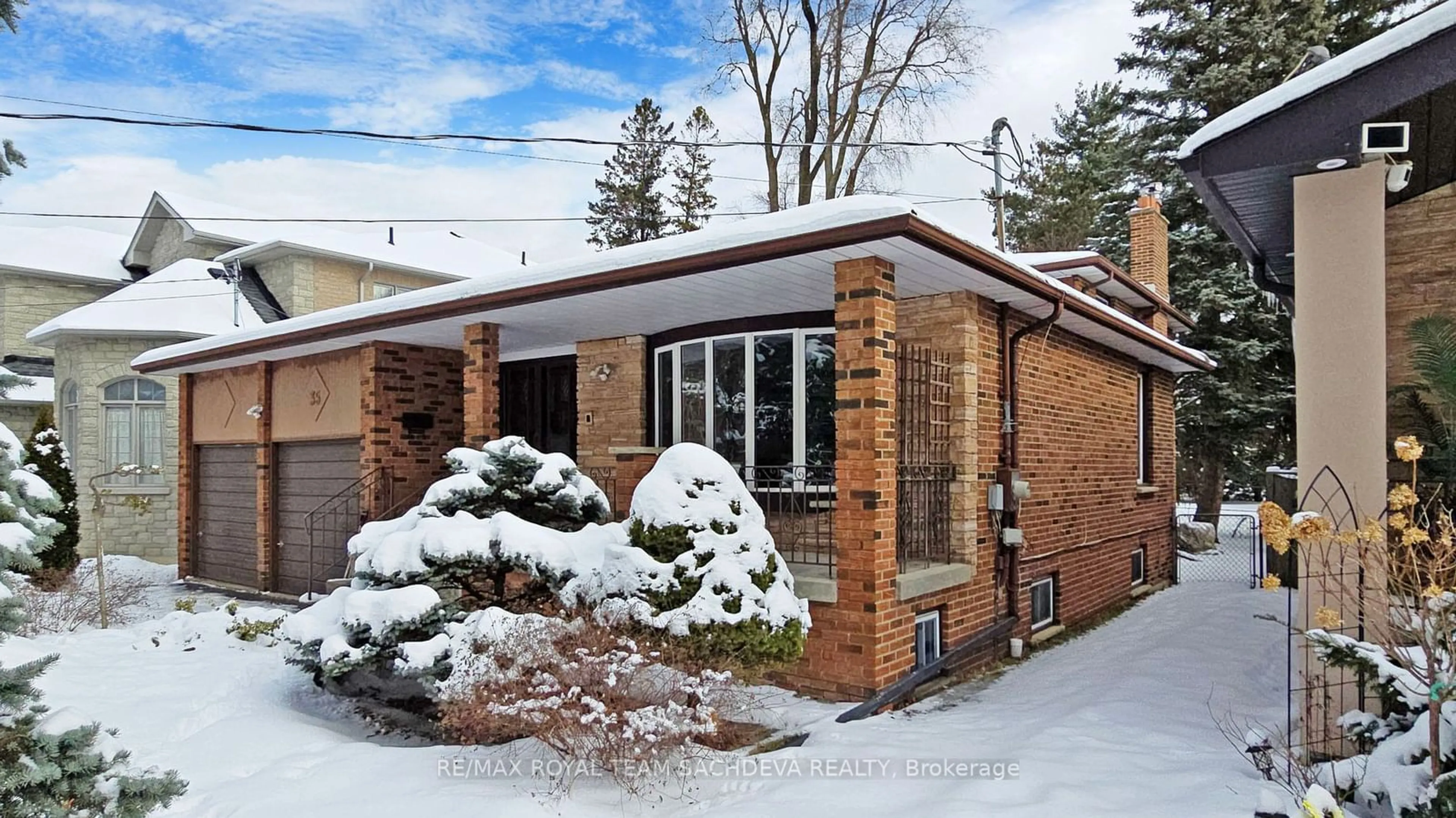 Home with brick exterior material, street for 35 Orchard Park Dr, Toronto Ontario M1E 3T6