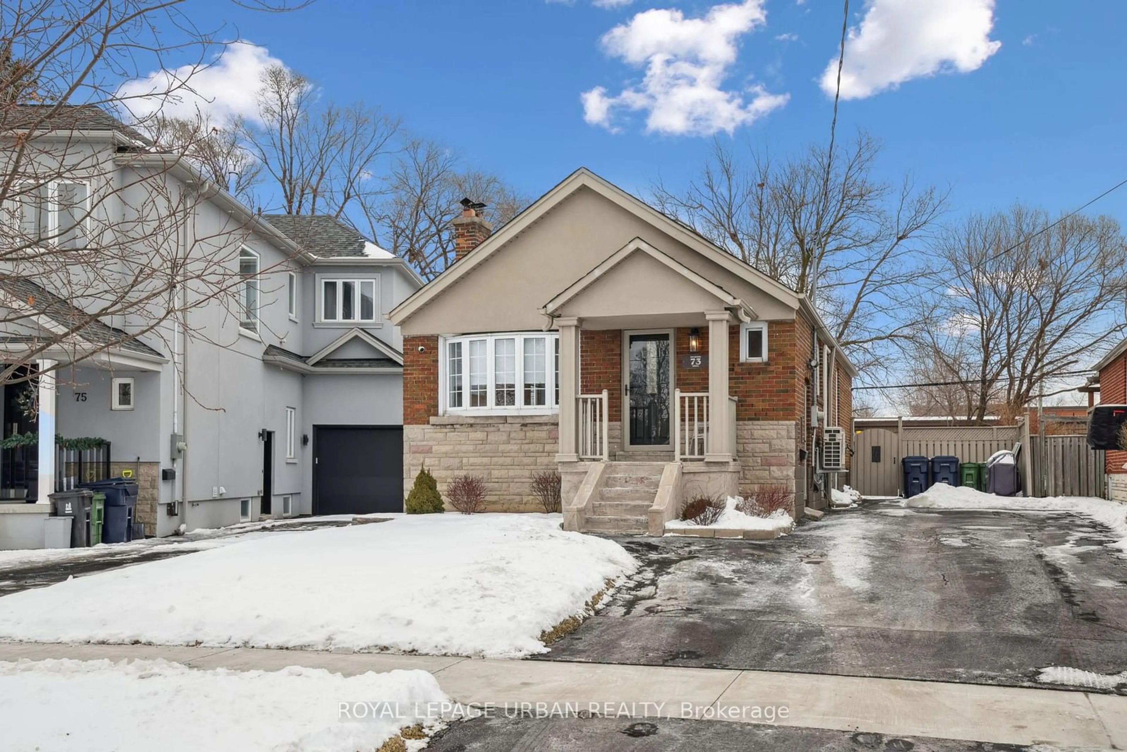 Home with brick exterior material, street for 73 Delwood Dr, Toronto Ontario M1L 2S8