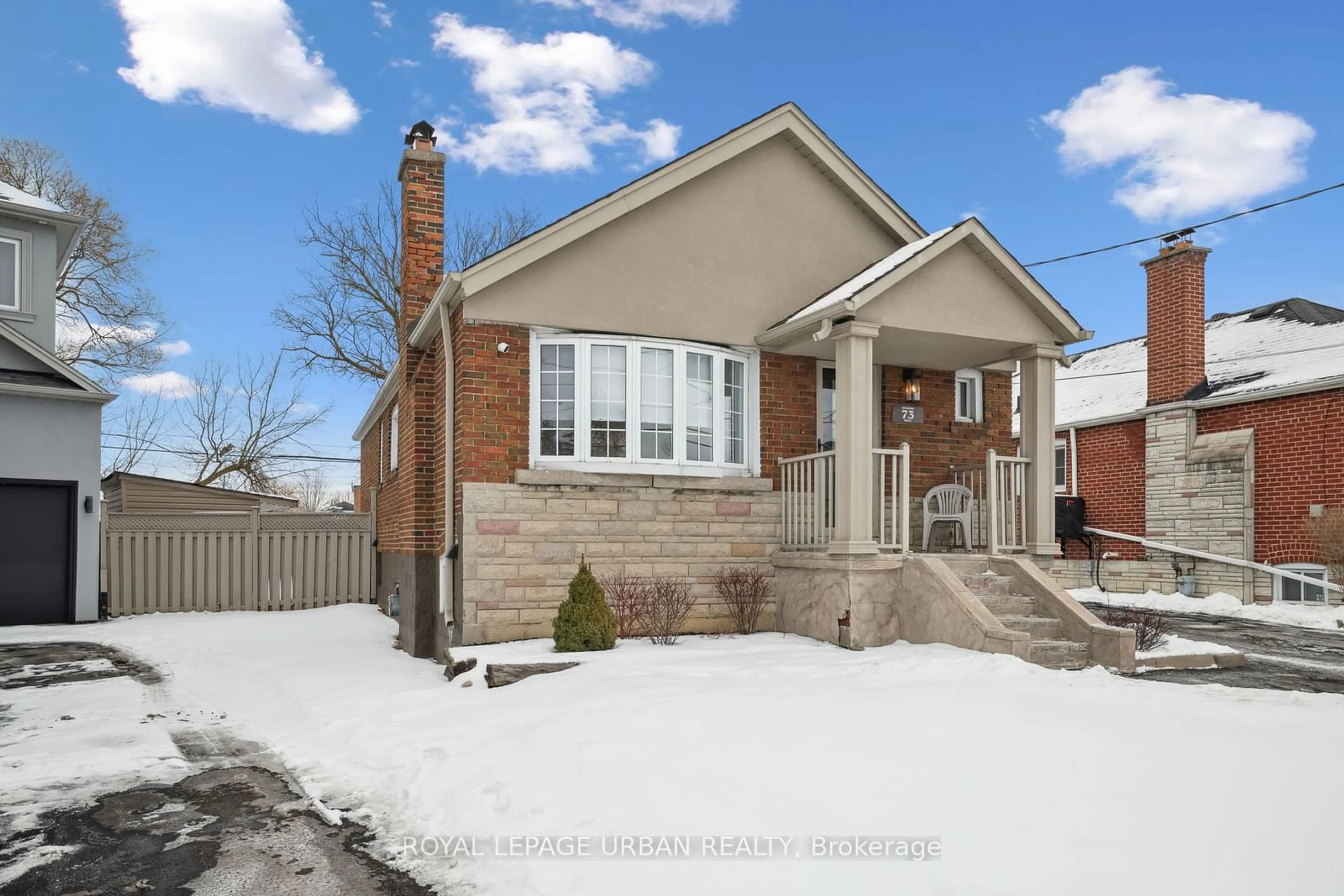 Home with brick exterior material, street for 73 Delwood Dr, Toronto Ontario M1L 2S8