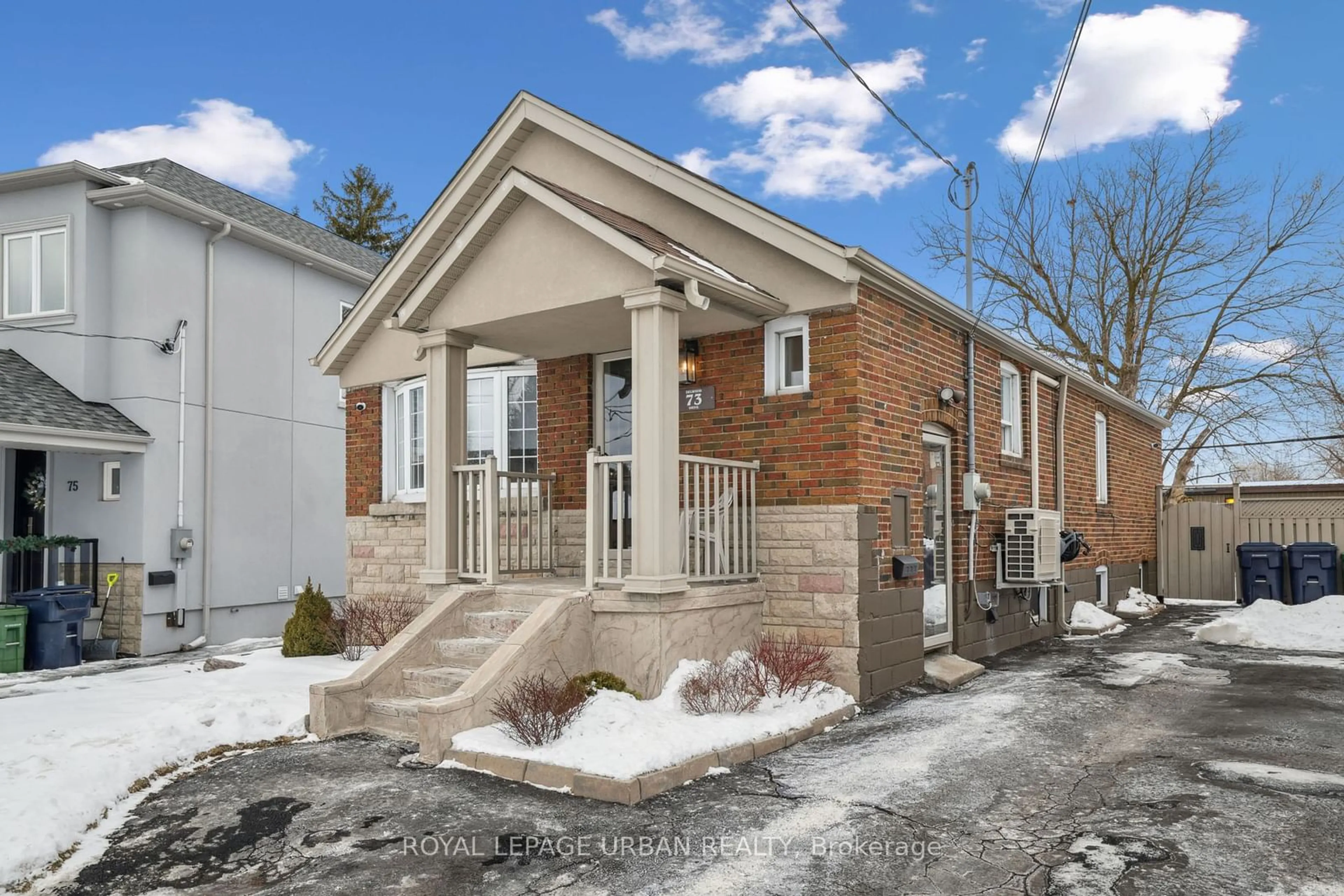 Home with brick exterior material, street for 73 Delwood Dr, Toronto Ontario M1L 2S8