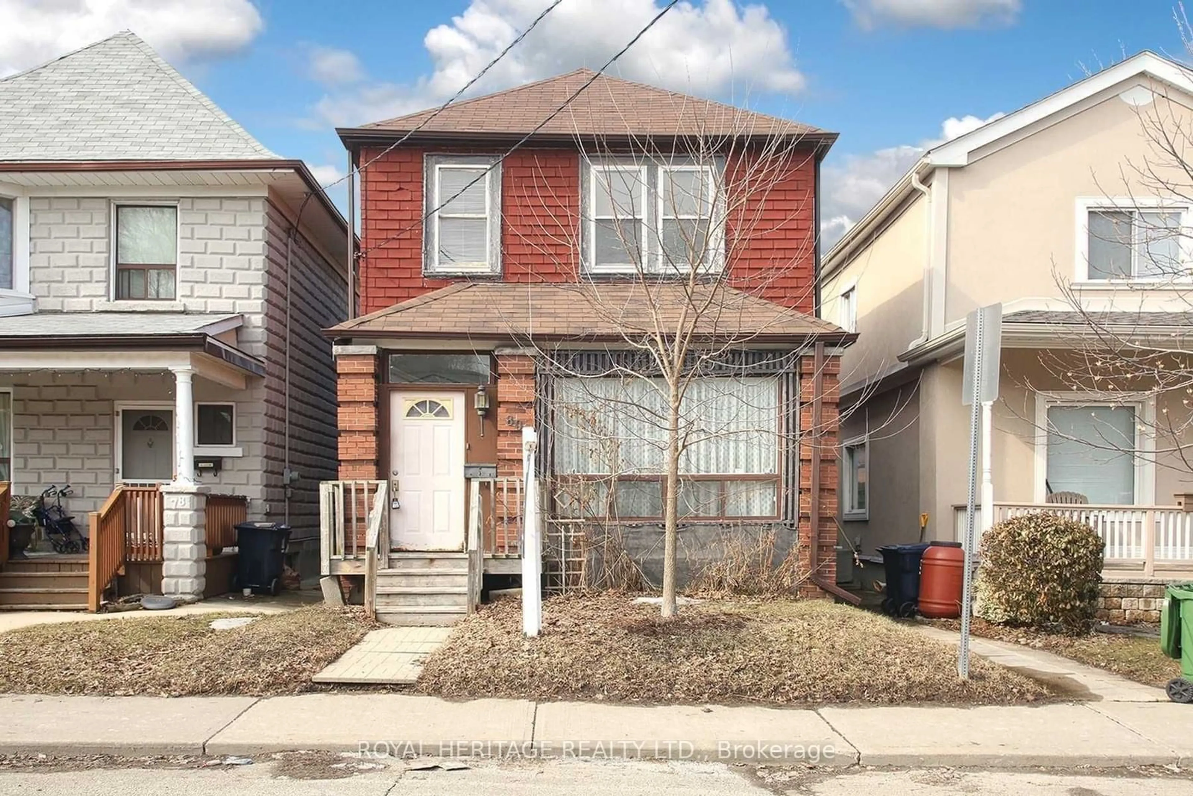 Home with brick exterior material, street for 80 Eldon Ave, Toronto Ontario M4C 5G3