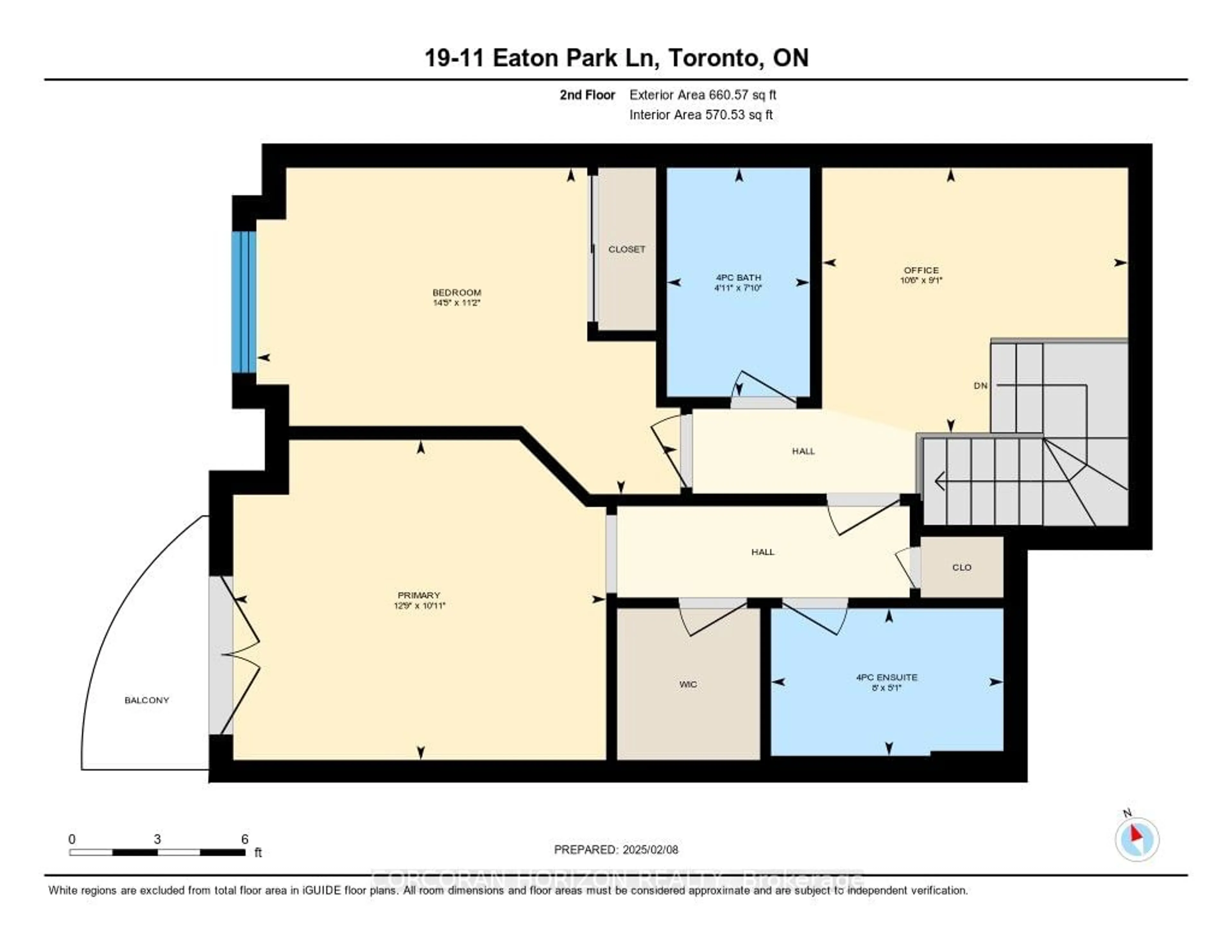 Floor plan for 11 Eaton Park Lane #19, Toronto Ontario M1W 0A5