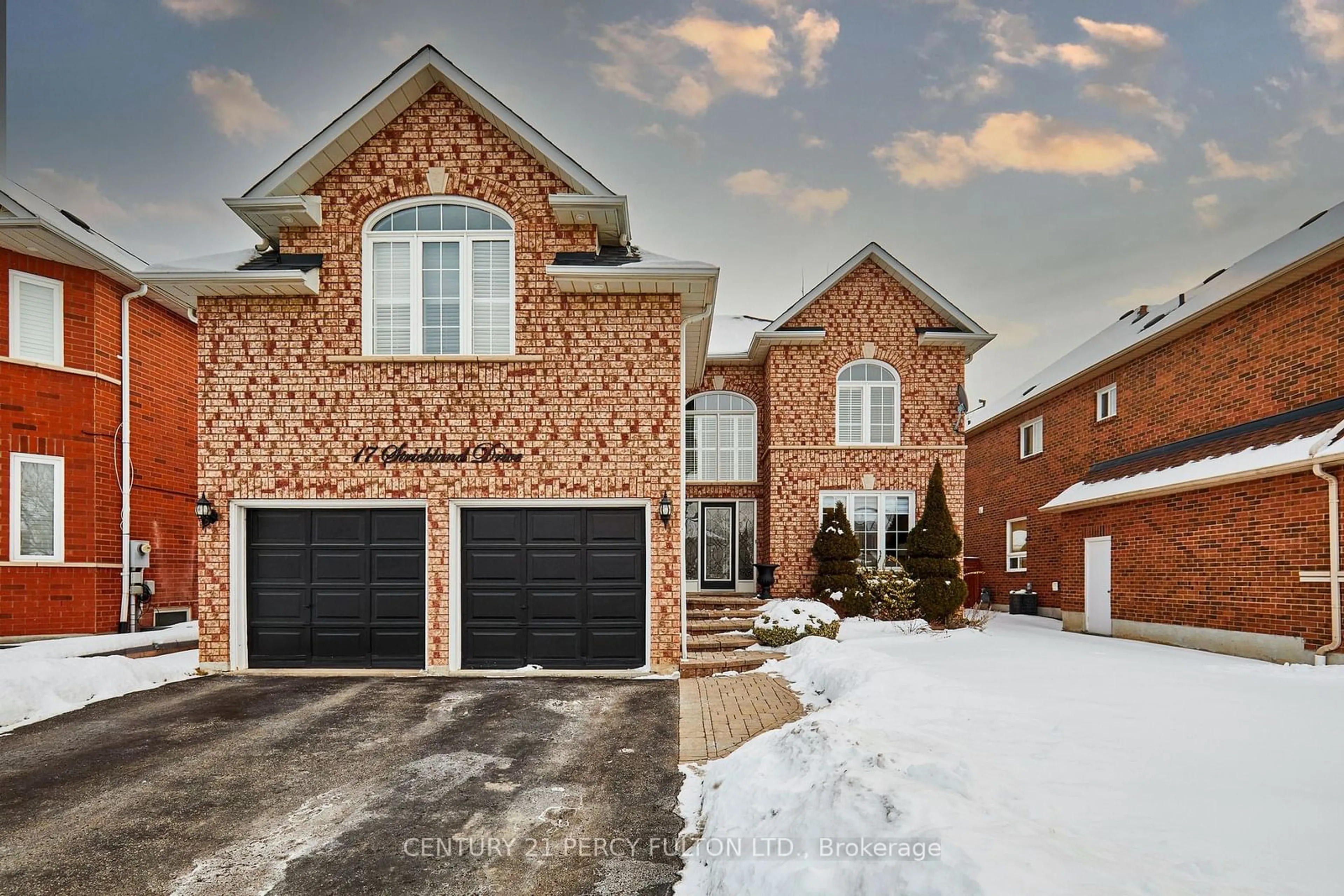 Home with brick exterior material, street for 17 Strickland Dr, Ajax Ontario L1T 4A1