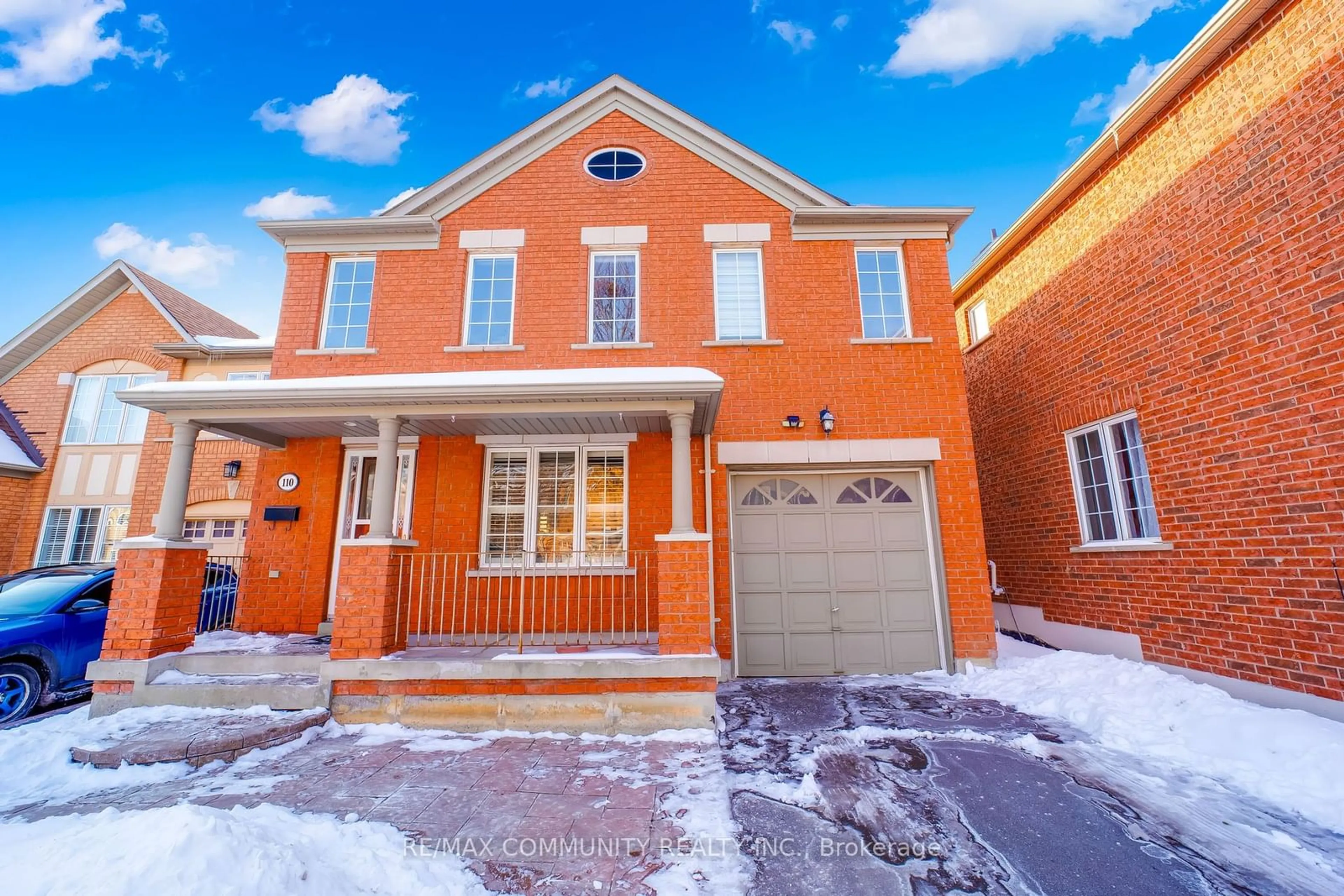 Home with brick exterior material, street for 110 Mcsweeney Cres, Ajax Ontario L1T 4G3