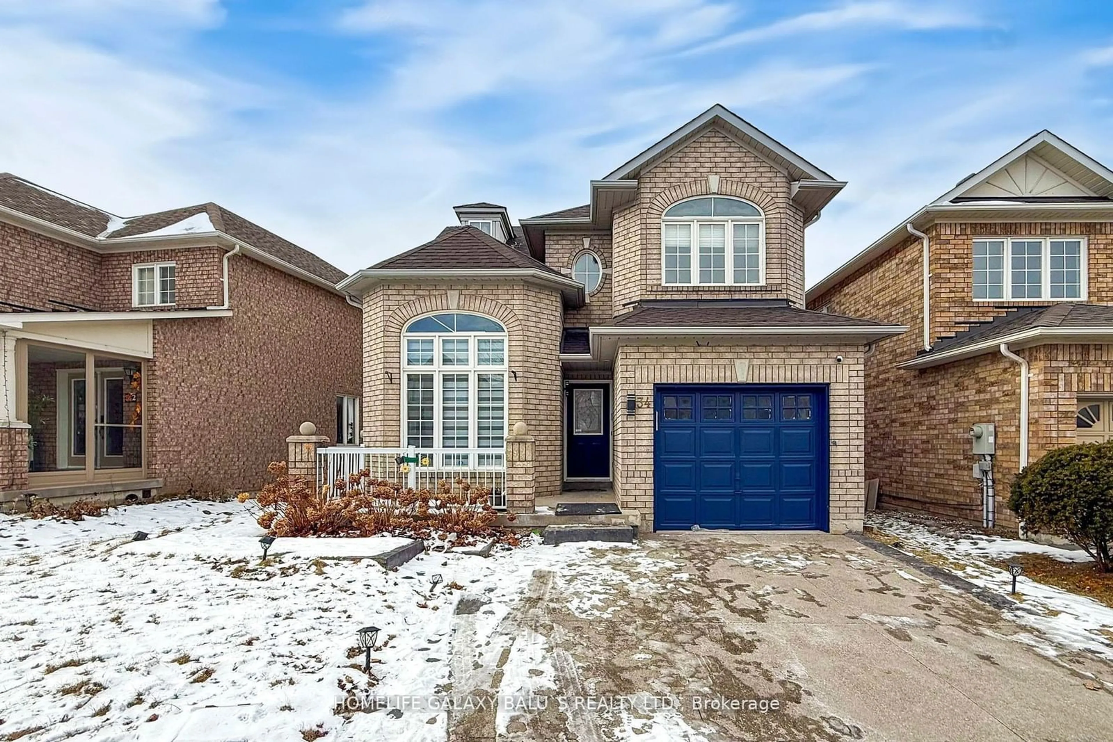 Home with brick exterior material, street for 34 Nobbs Dr, Ajax Ontario L1T 4L9