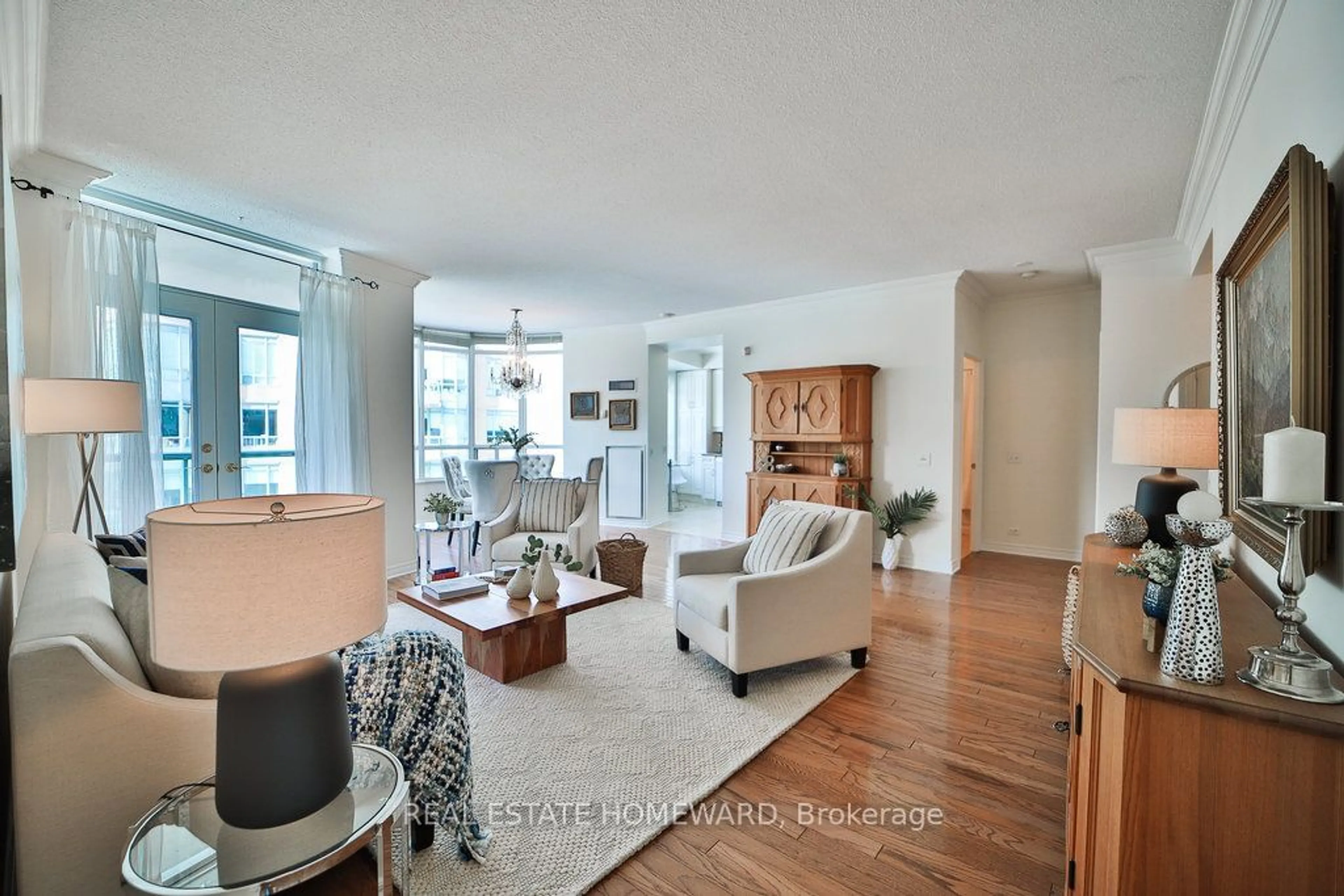 Living room with furniture, unknown for 9 Boardwalk Dr #313, Toronto Ontario M4L 6T1