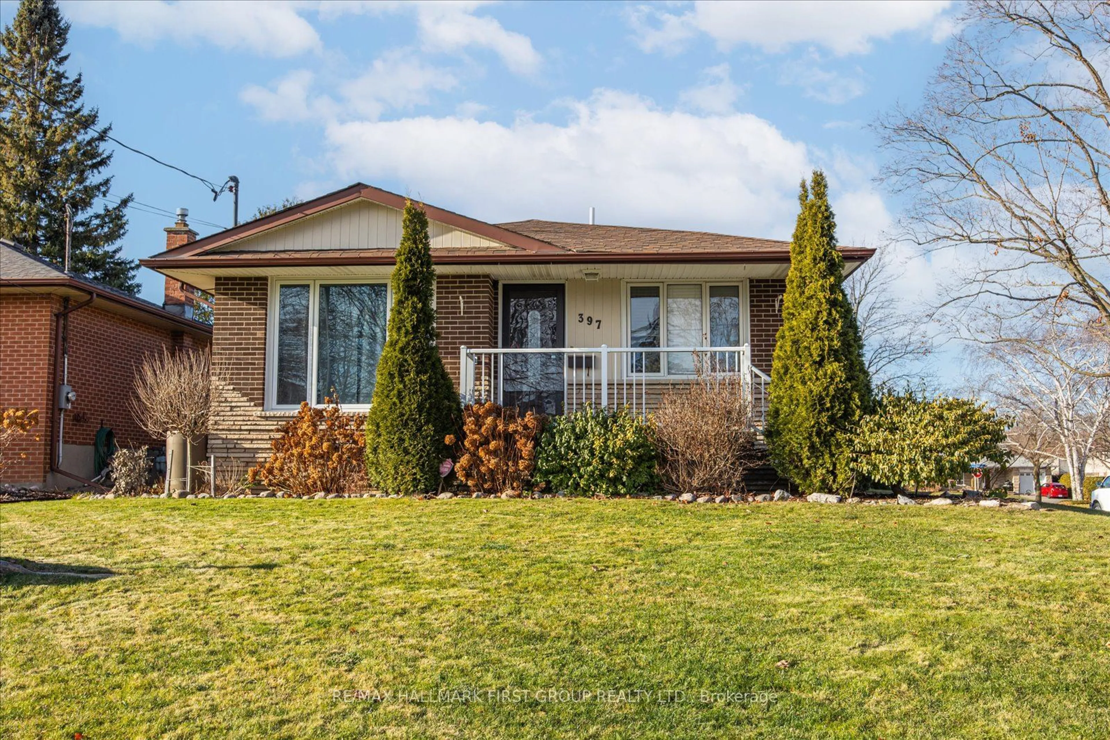 Home with brick exterior material, unknown for 397 Bernhard Cres, Oshawa Ontario L1G 2B7