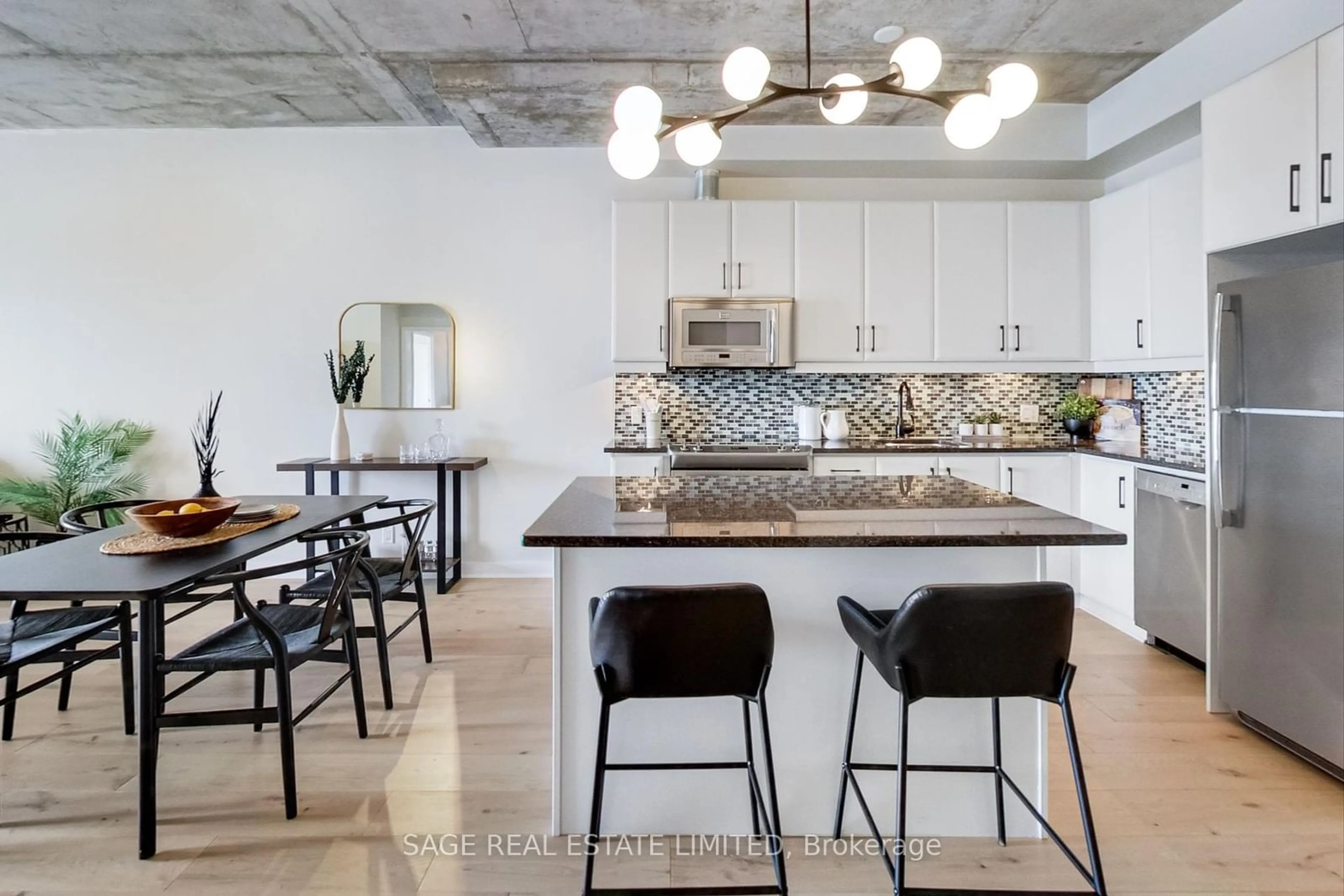 Open concept kitchen, unknown for 201 Carlaw Ave #509, Toronto Ontario M4M 2S3