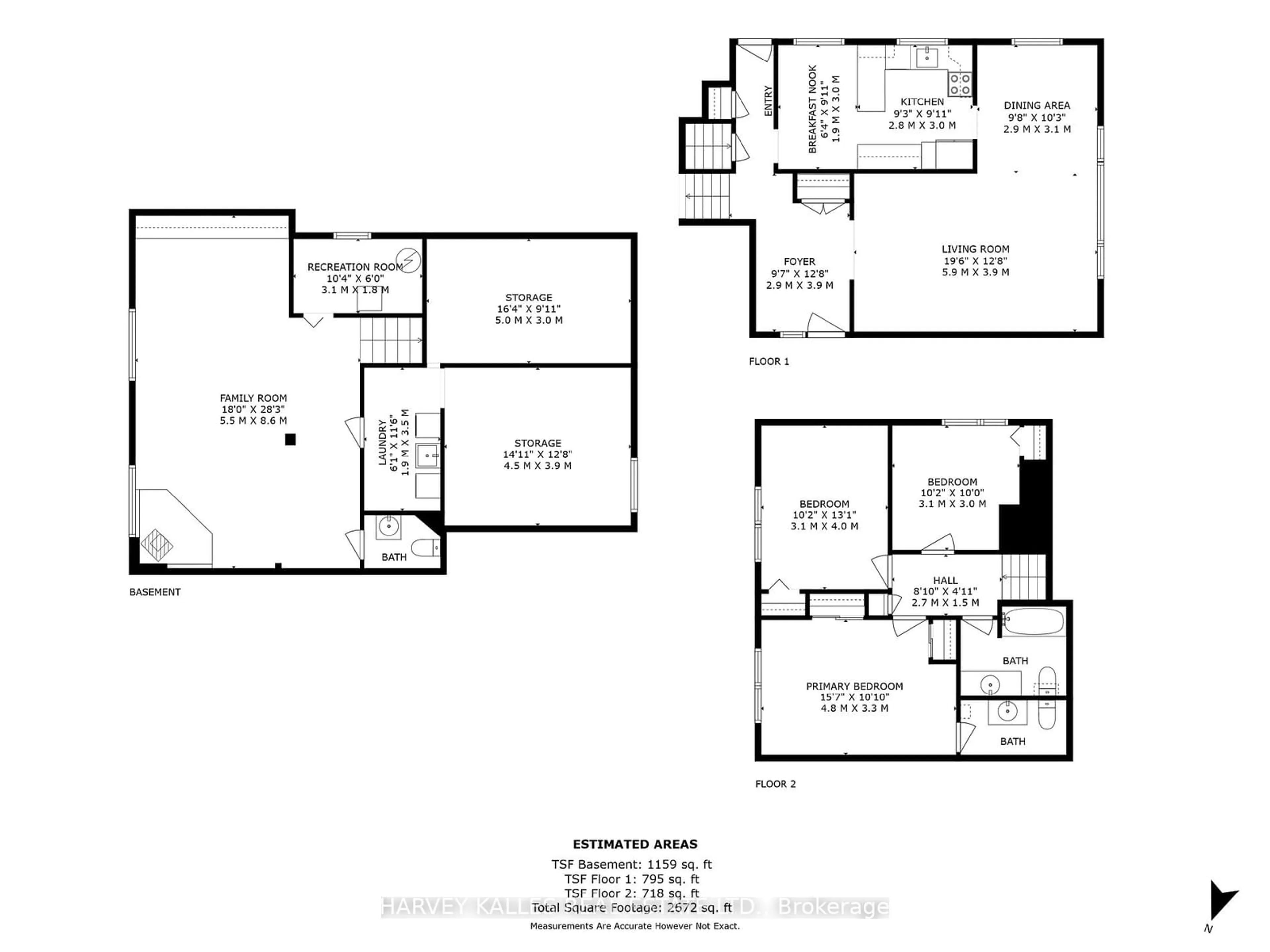 Floor plan for 74 Rainier Sq, Toronto Ontario M1T 2Z9