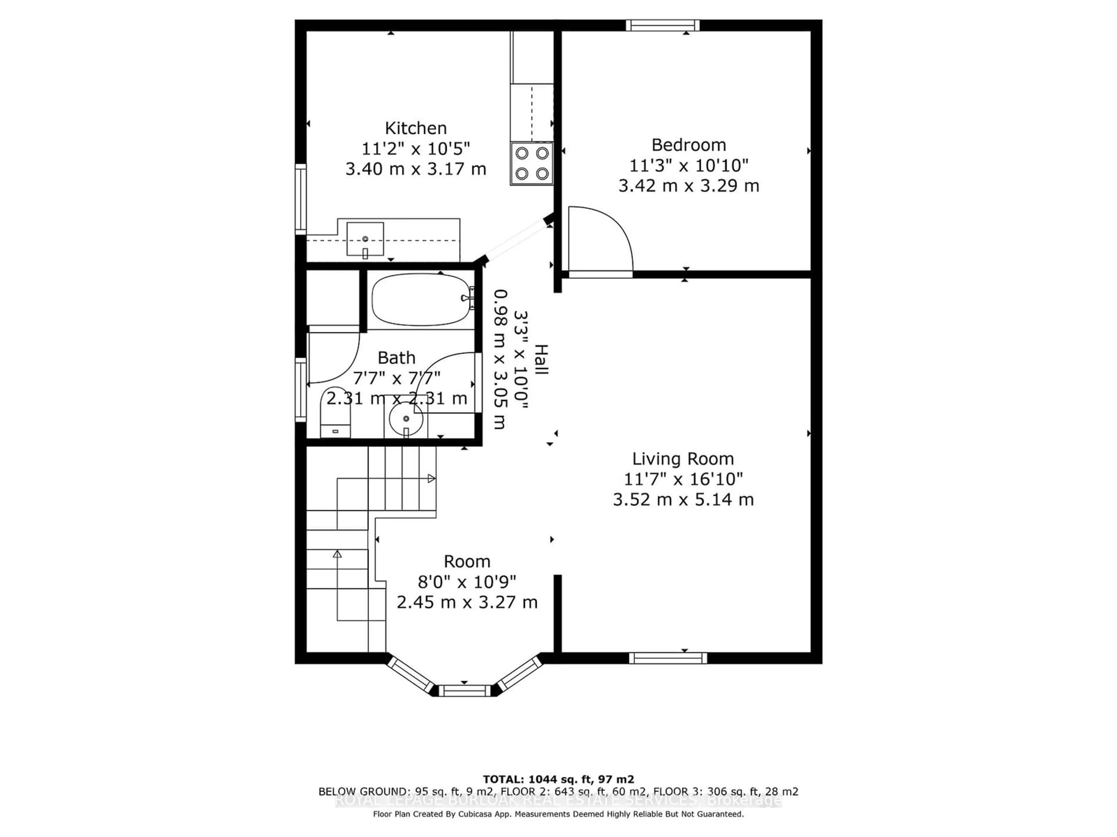 Floor plan for 191 Simcoe St, Oshawa Ontario L1H 4H2