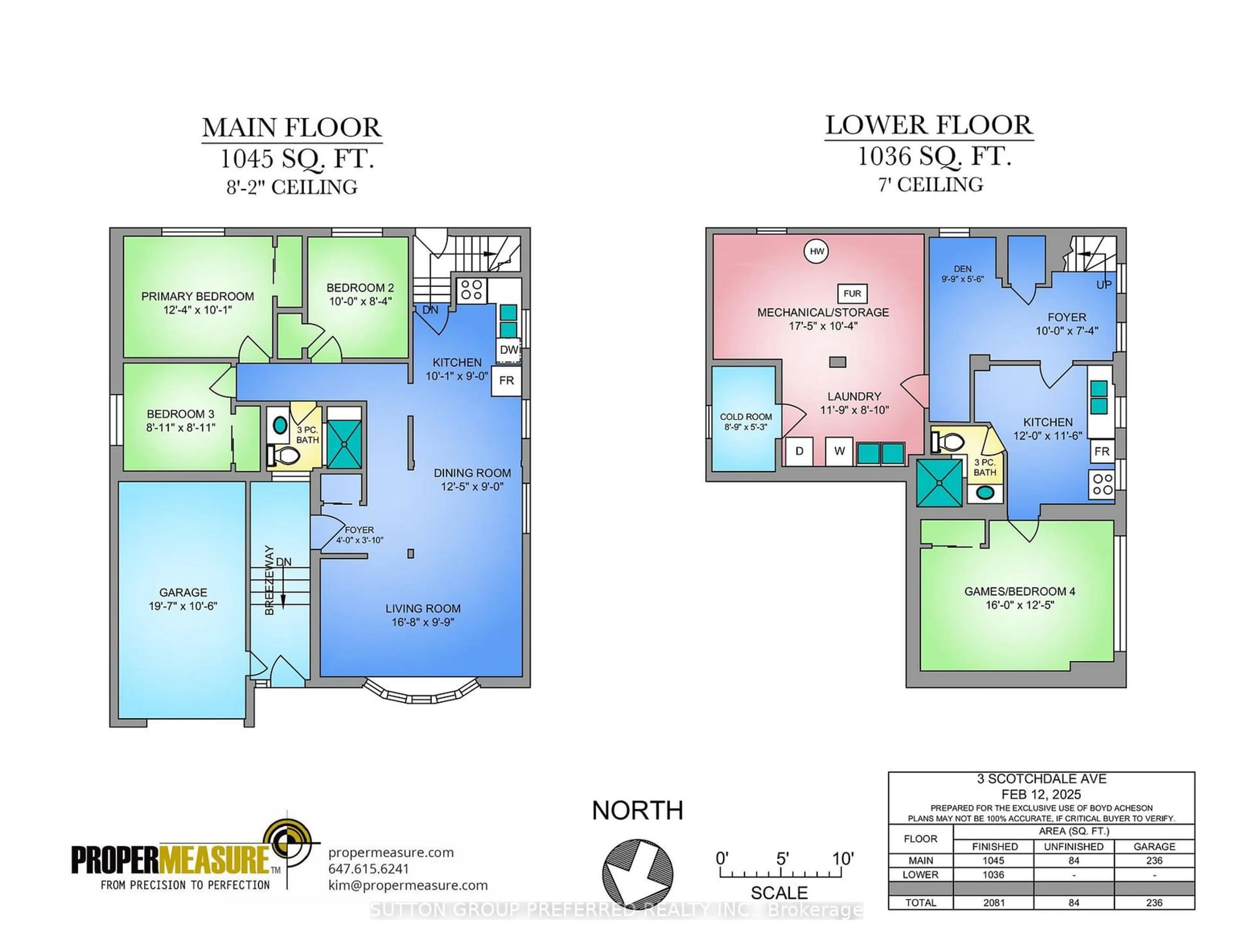 Floor plan for 3 Scotchdale Ave, Toronto Ontario M1J 2N4