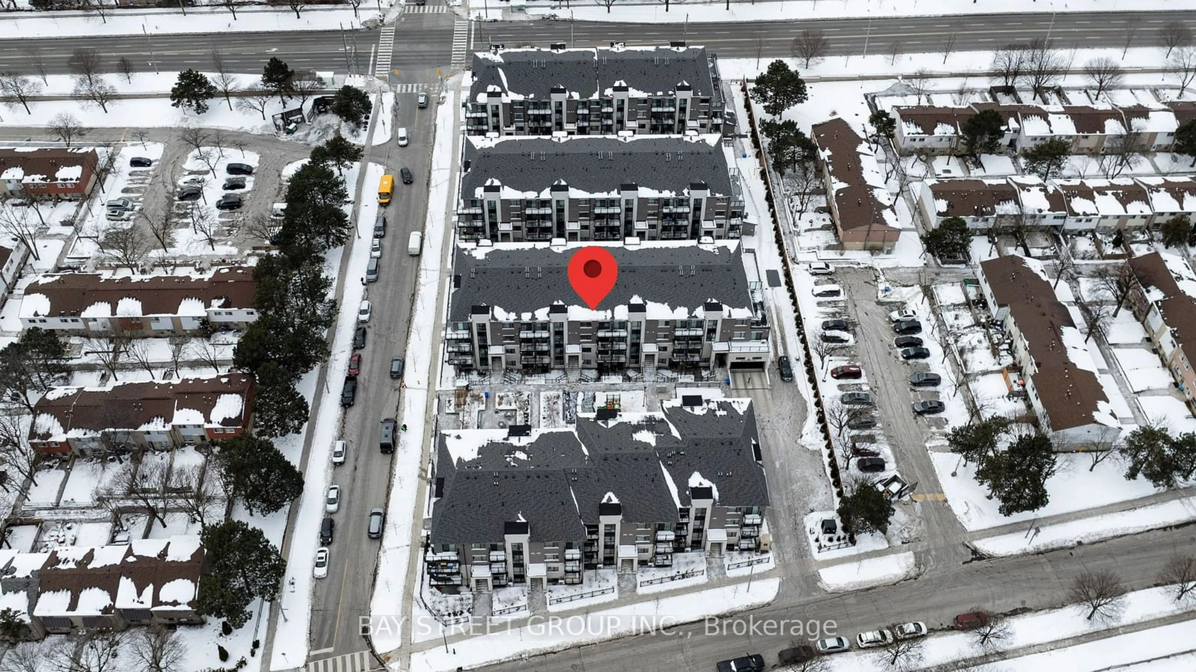 A pic from outside/outdoor area/front of a property/back of a property/a pic from drone, street for 60 Morecambe Gate #C315, Toronto Ontario M1W 2N6