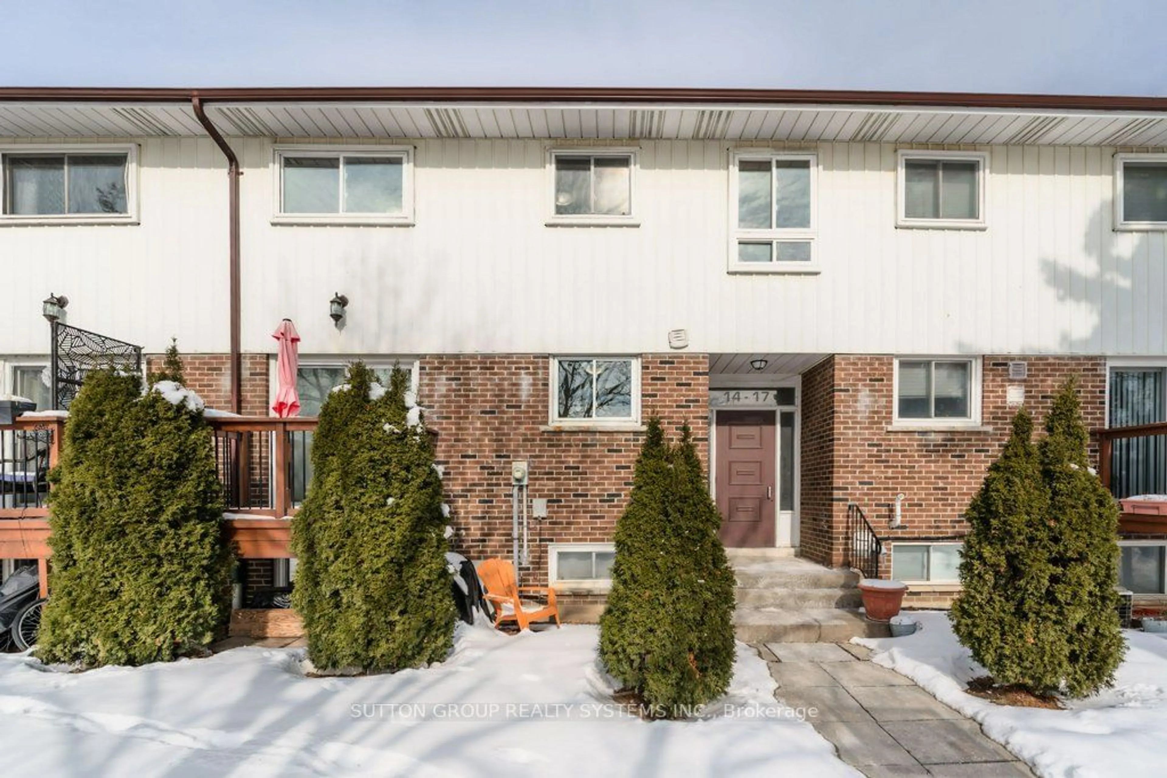 Home with brick exterior material, street for 2 White Abbey Park #17, Toronto Ontario M1R 5A1