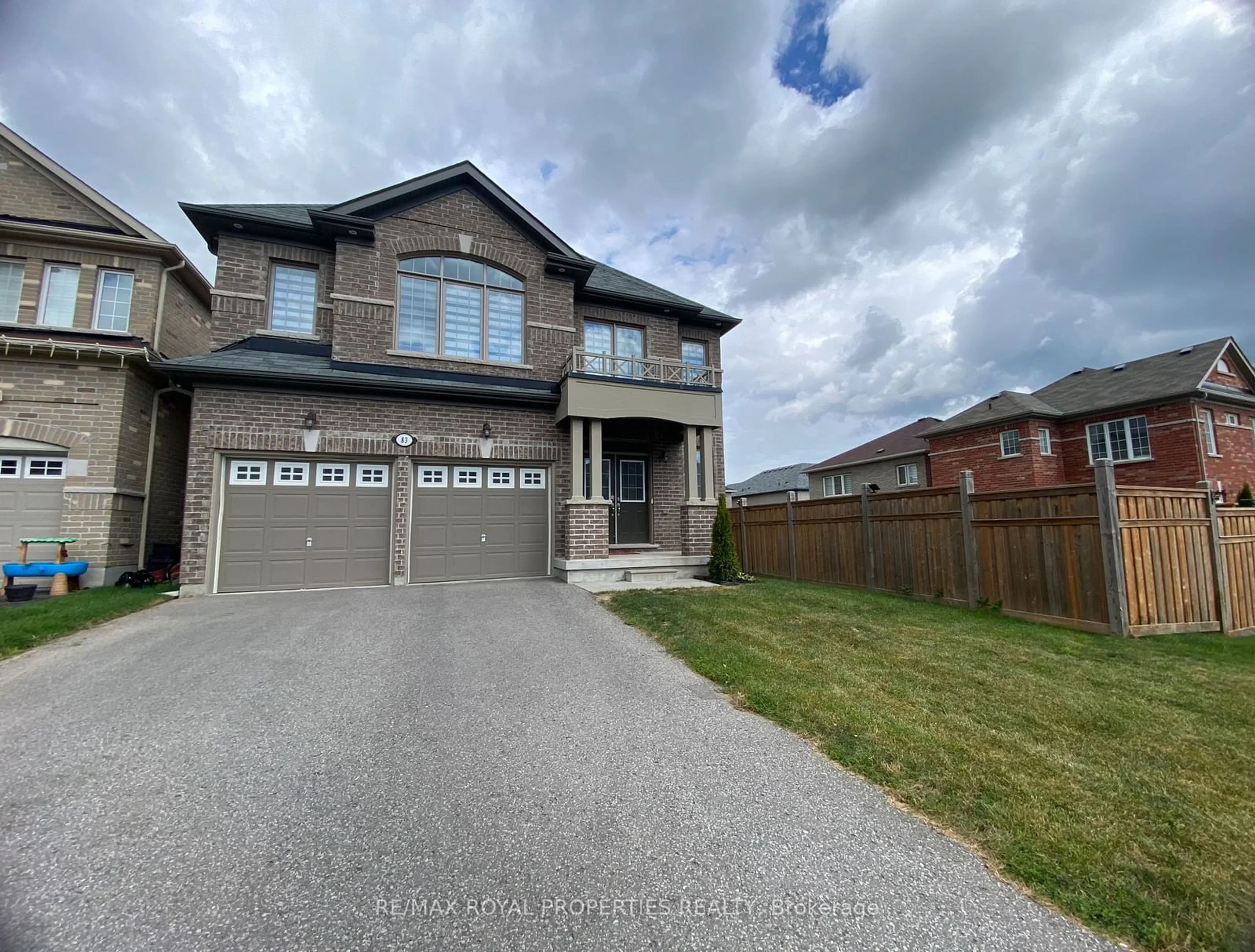 Home with brick exterior material, street for 83 Whitehand Dr, Clarington Ontario L1B 0L2