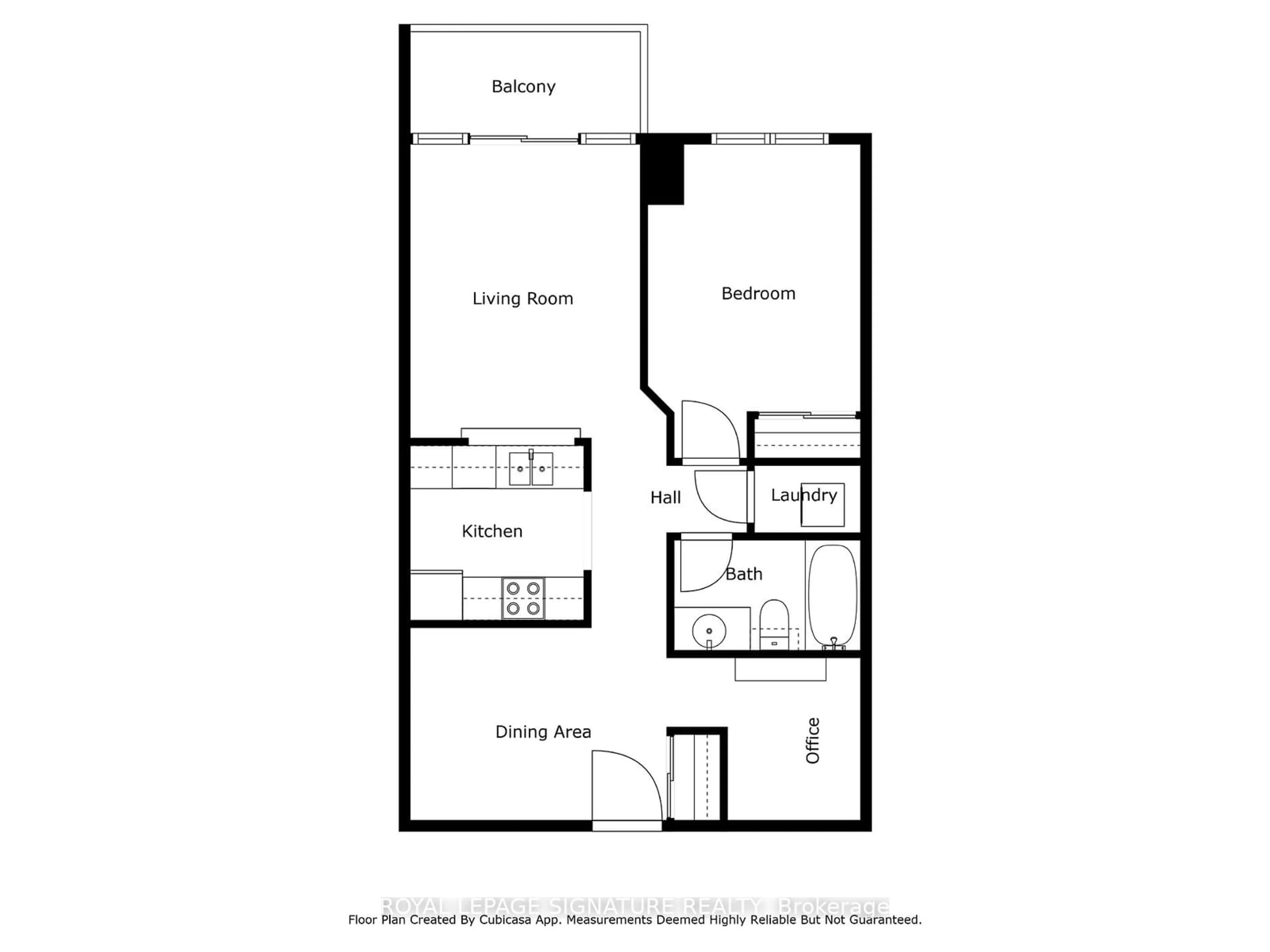 Floor plan for 1200 The Esplanade #411, Pickering Ontario L1V 6V3