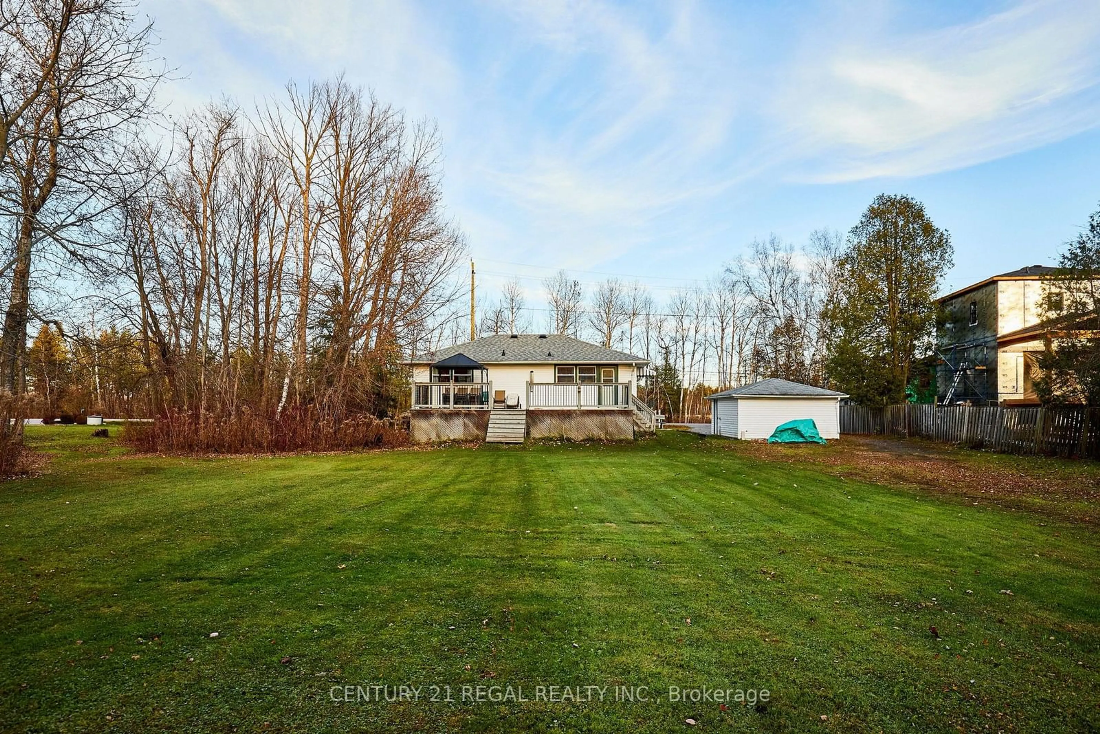 A pic from outside/outdoor area/front of a property/back of a property/a pic from drone, water/lake/river/ocean view for 3666 Trulls Rd, Clarington Ontario L1E 2L3