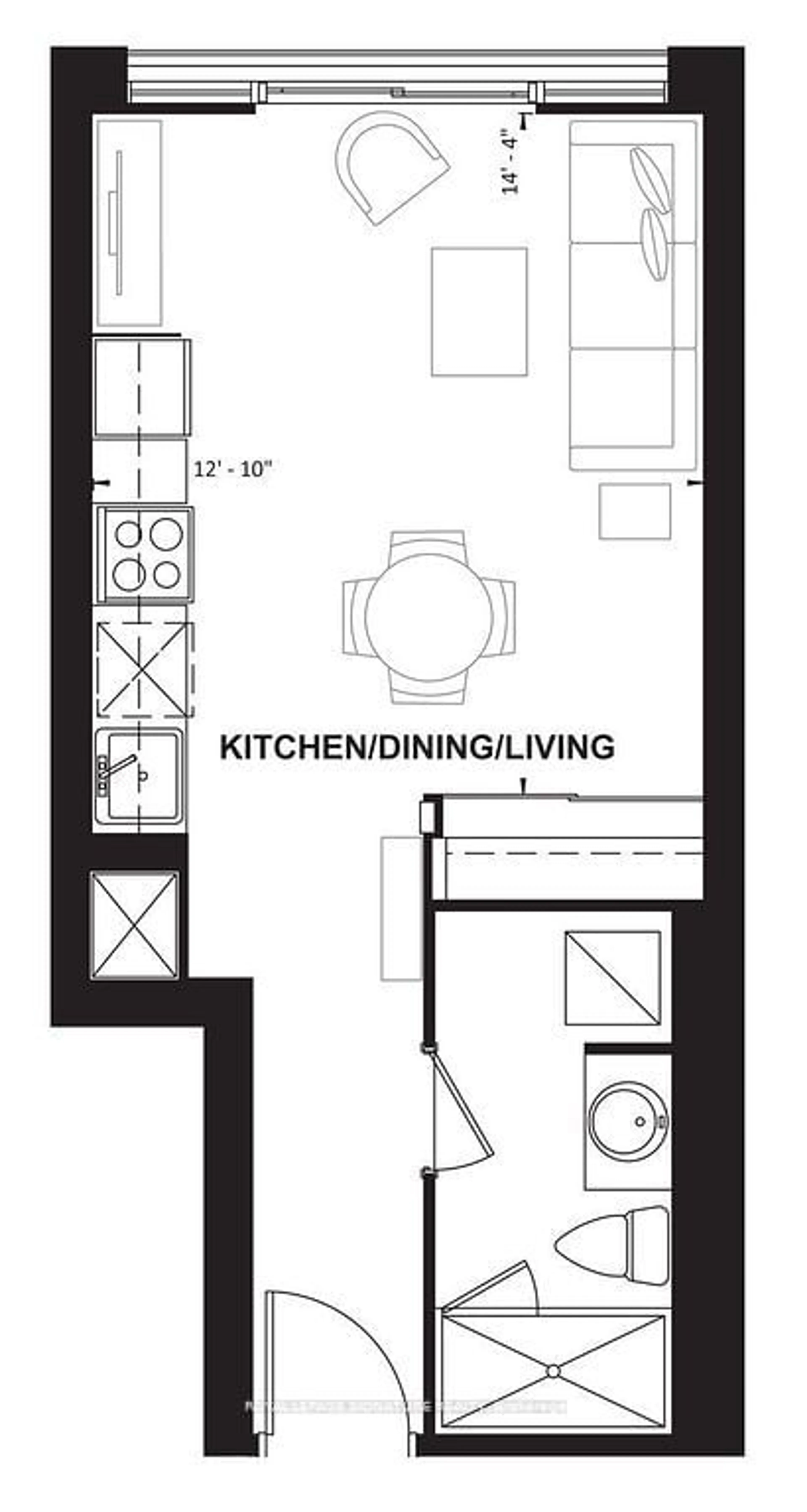 Floor plan for 2550 Simcoe St #719, Oshawa Ontario L1L 0C1