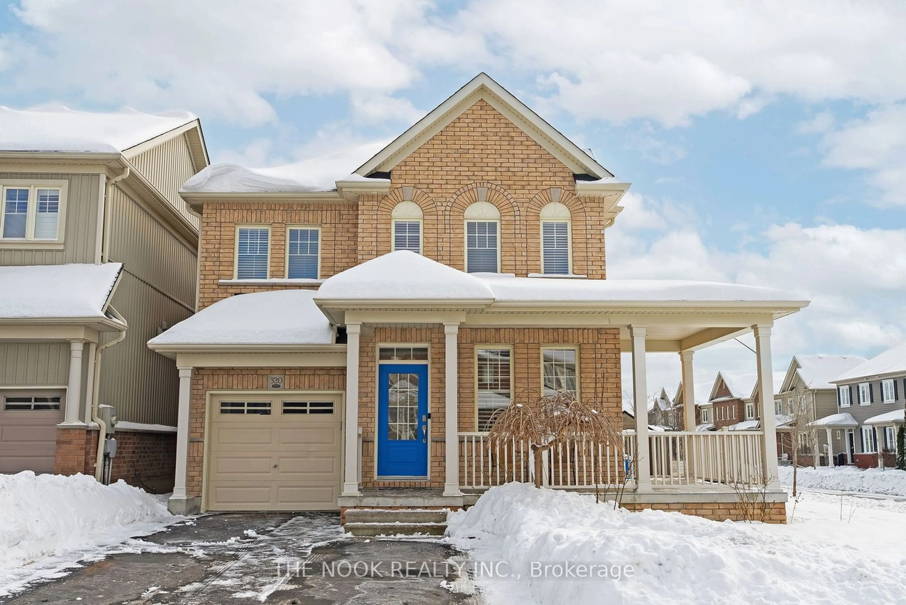 Home with brick exterior material, street for 320 Boswell Dr, Clarington Ontario L1C 0L8