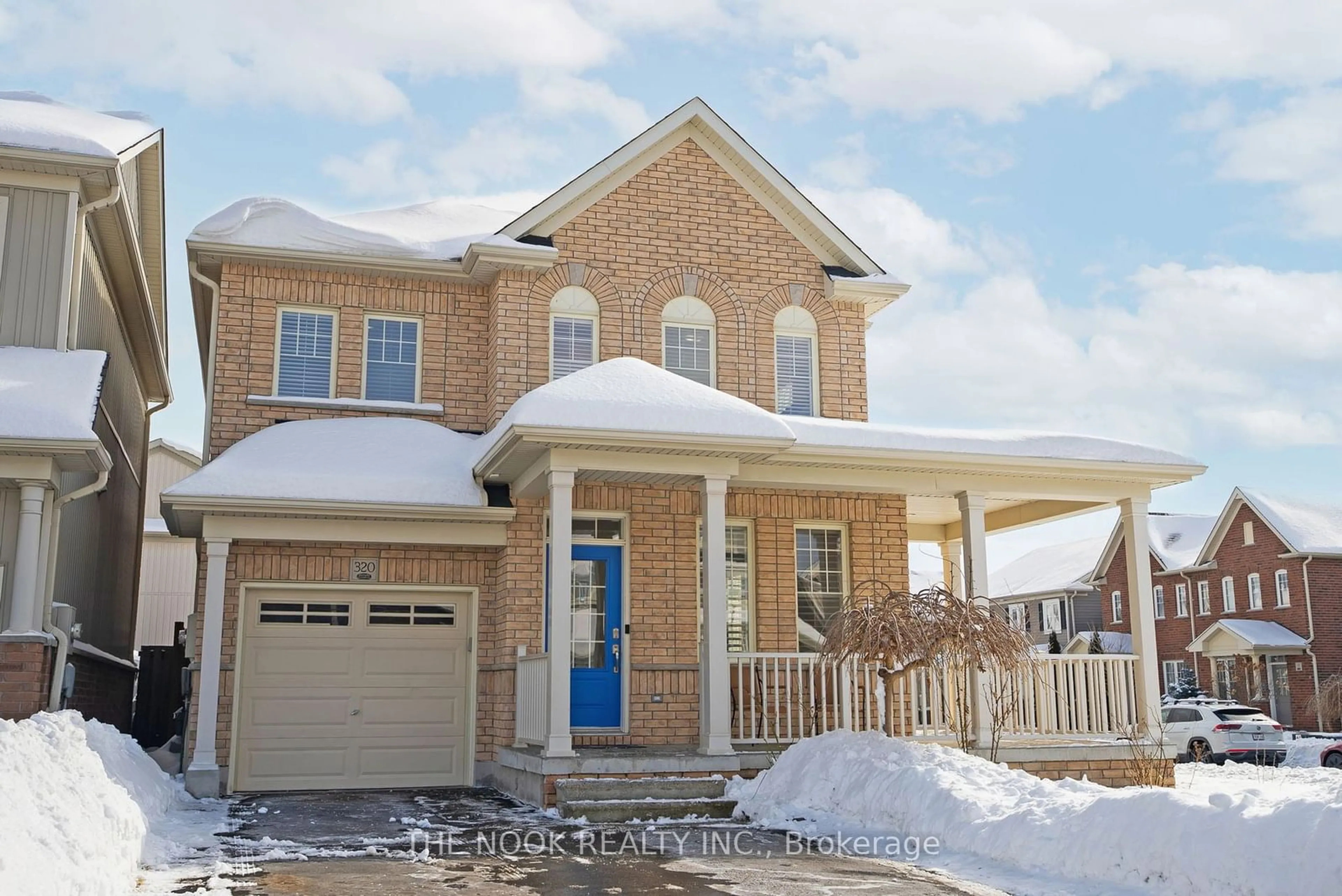 Home with brick exterior material, street for 320 Boswell Dr, Clarington Ontario L1C 0L8