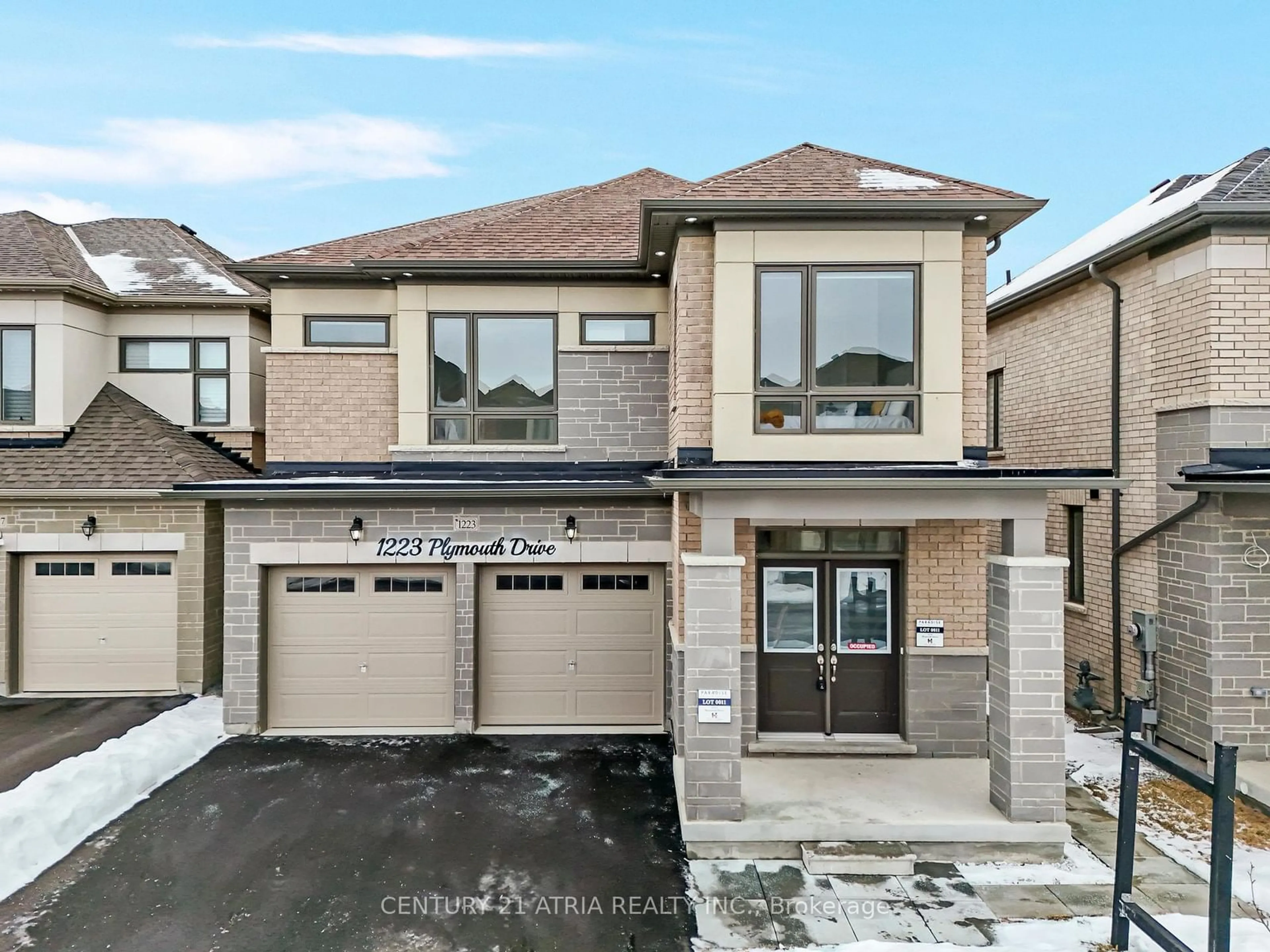 Home with brick exterior material, street for 1223 Plymouth Dr, Oshawa Ontario L1L 0T4