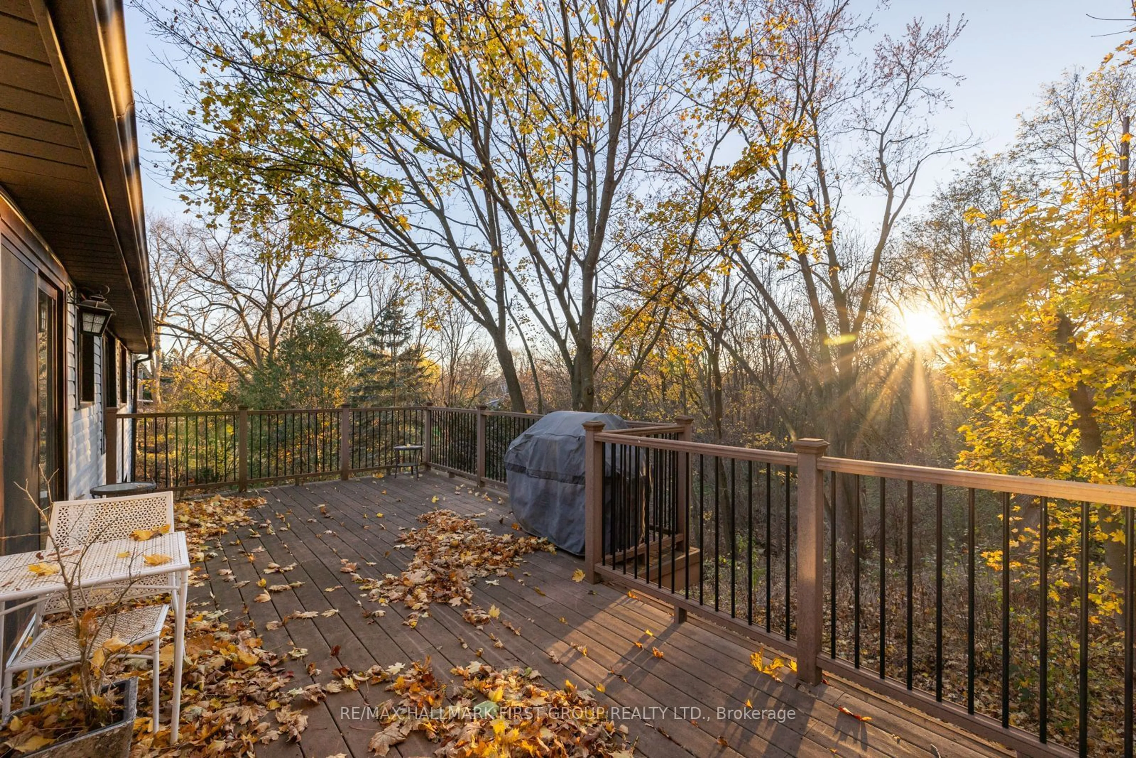 Patio, forest/trees view for 74 Bagot St, Whitby Ontario L1M 1A1