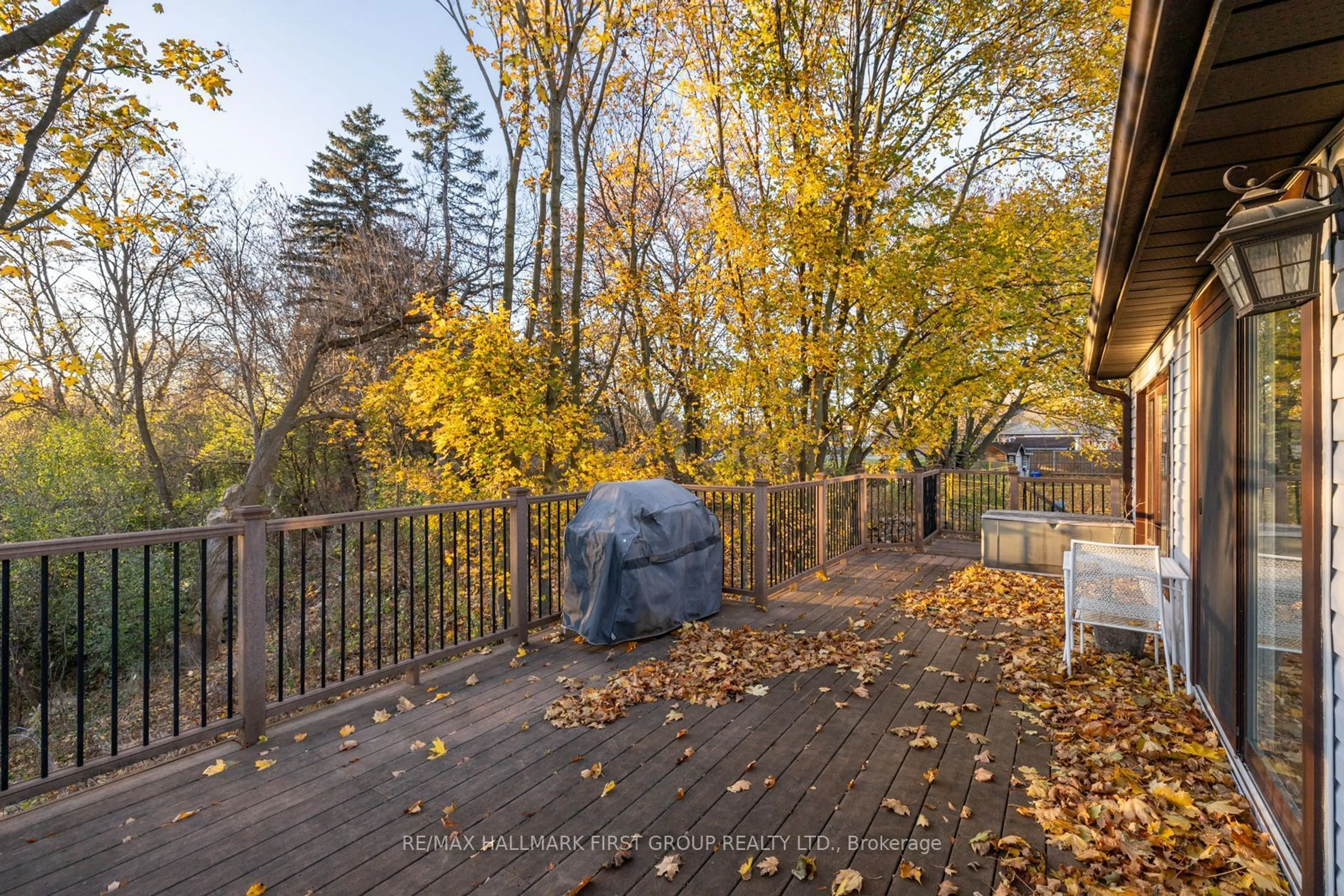 Patio, forest/trees view for 74 Bagot St, Whitby Ontario L1M 1A1