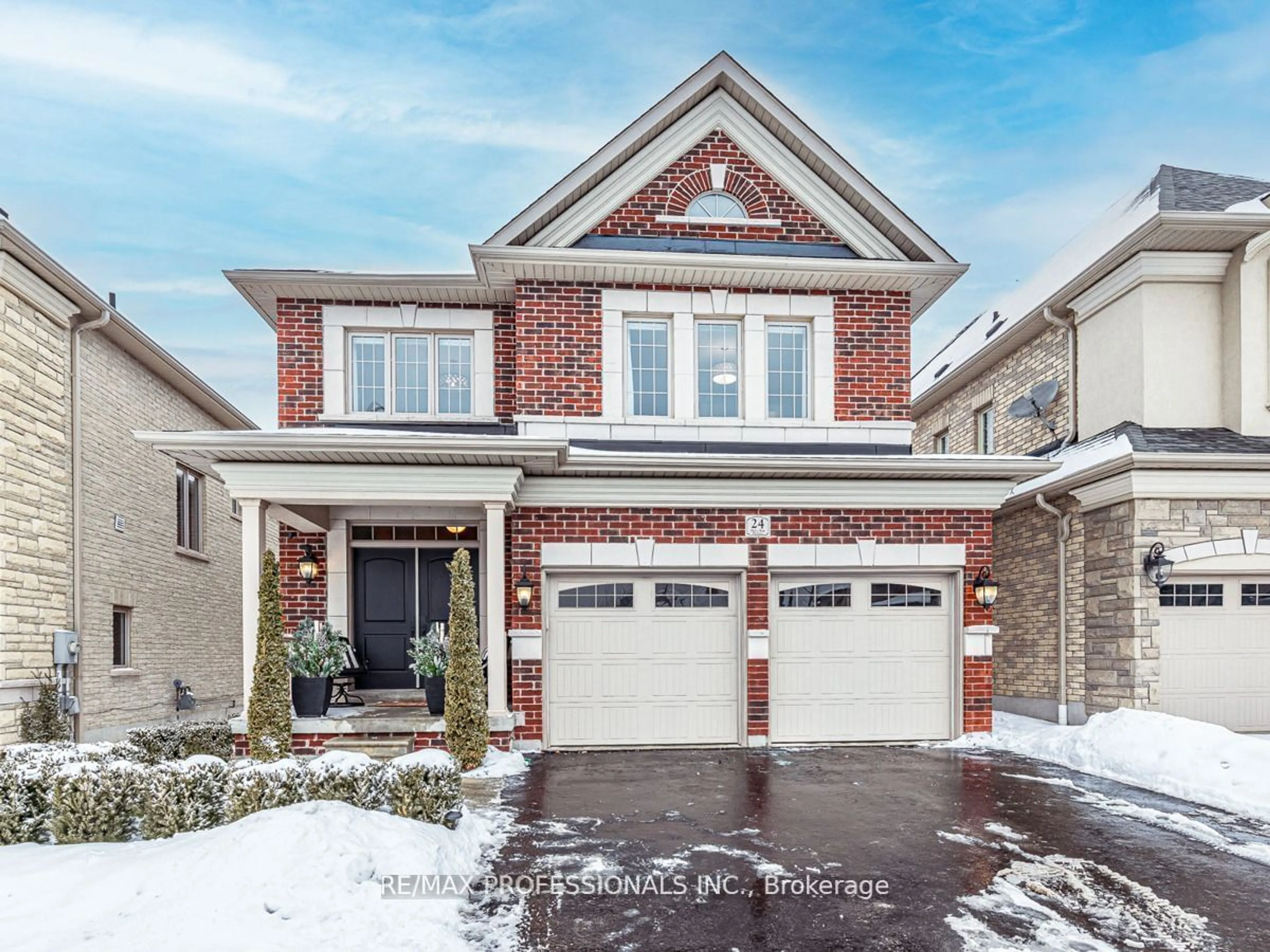 Home with brick exterior material, street for 24 Serene Crt, Whitby Ontario L1R 0L6