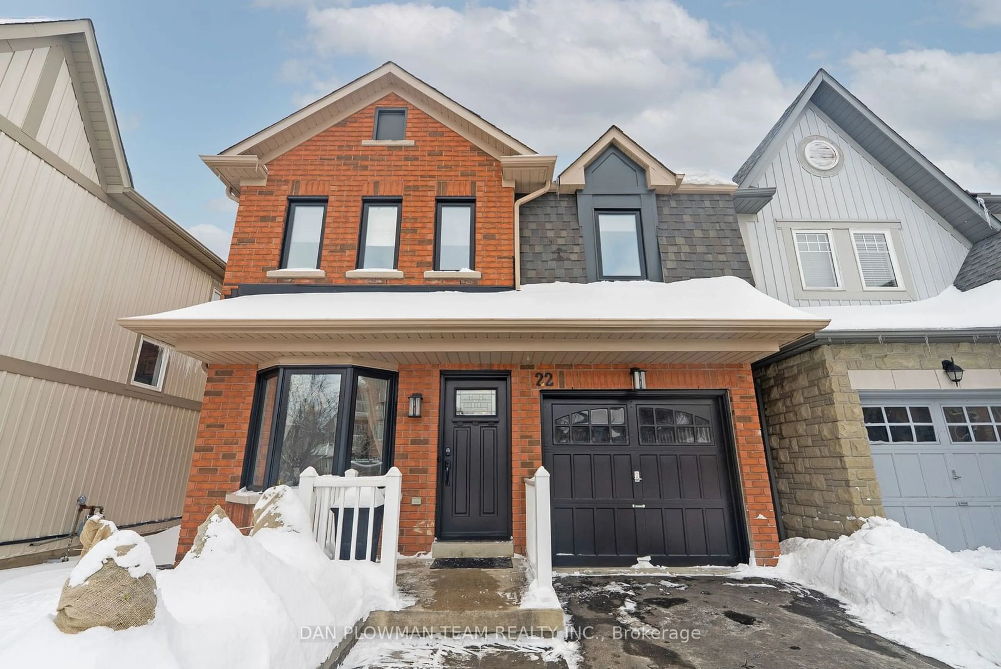 Home with brick exterior material, street for 22 Breezewood Crt, Whitby Ontario L1M 2L4