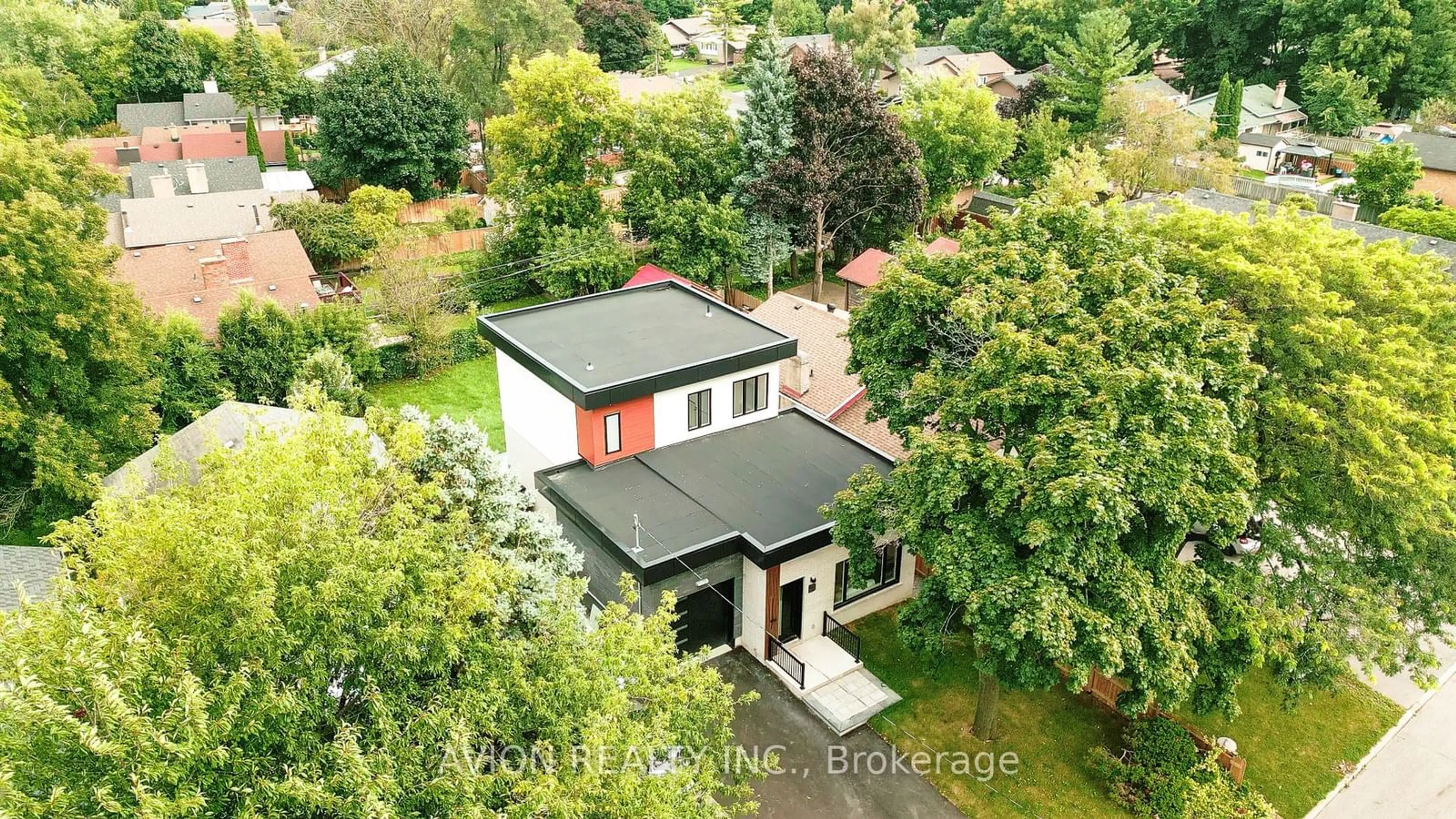 A pic from outside/outdoor area/front of a property/back of a property/a pic from drone, building for 43 Haileybury Dr, Toronto Ontario M1K 4X7