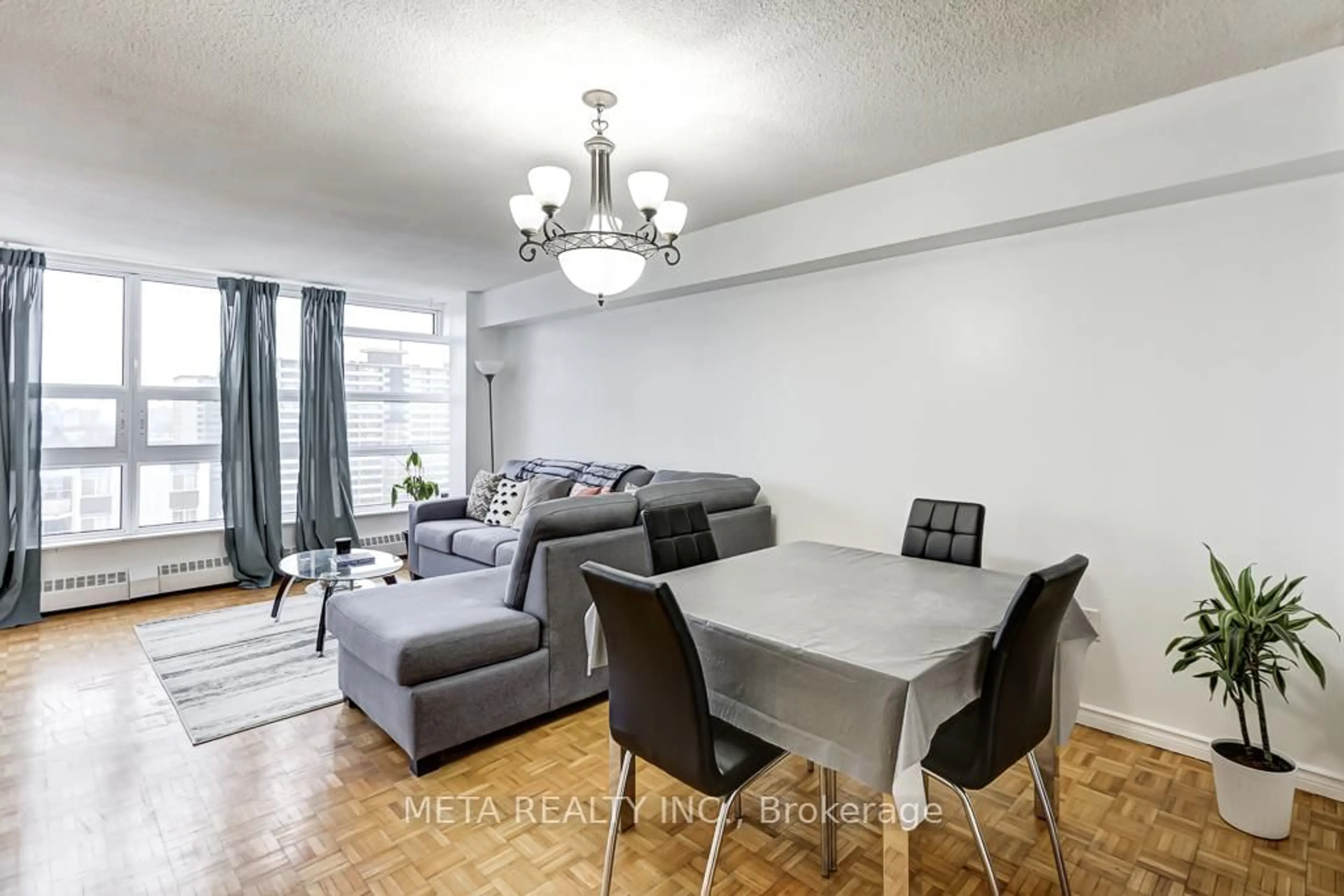 Living room with furniture, unknown for 3380 Eglinton Ave #1101, Toronto Ontario M1J 3L6