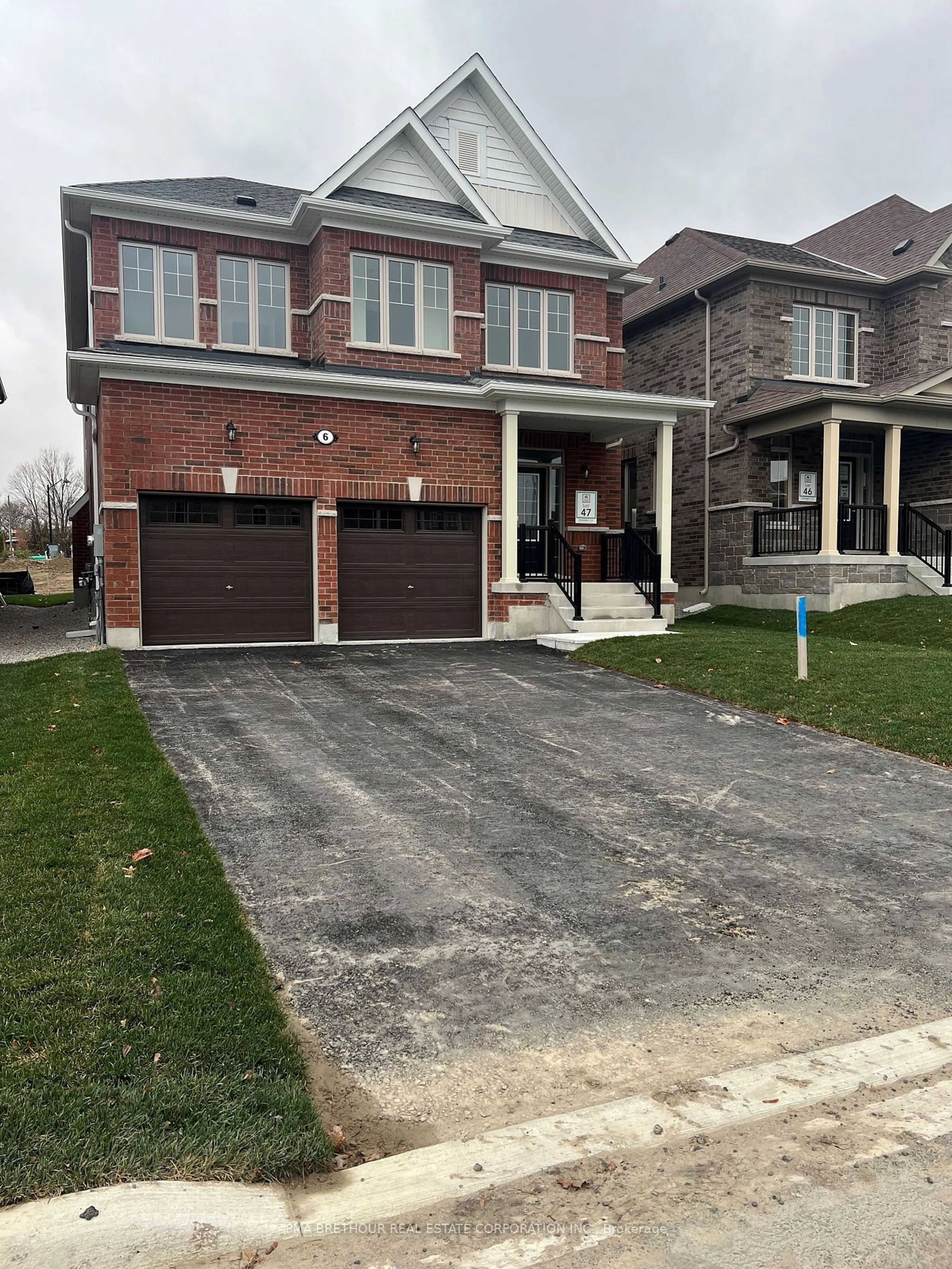 Home with brick exterior material, street for 6 Forestlane Way, Scugog Ontario L9L 0B2