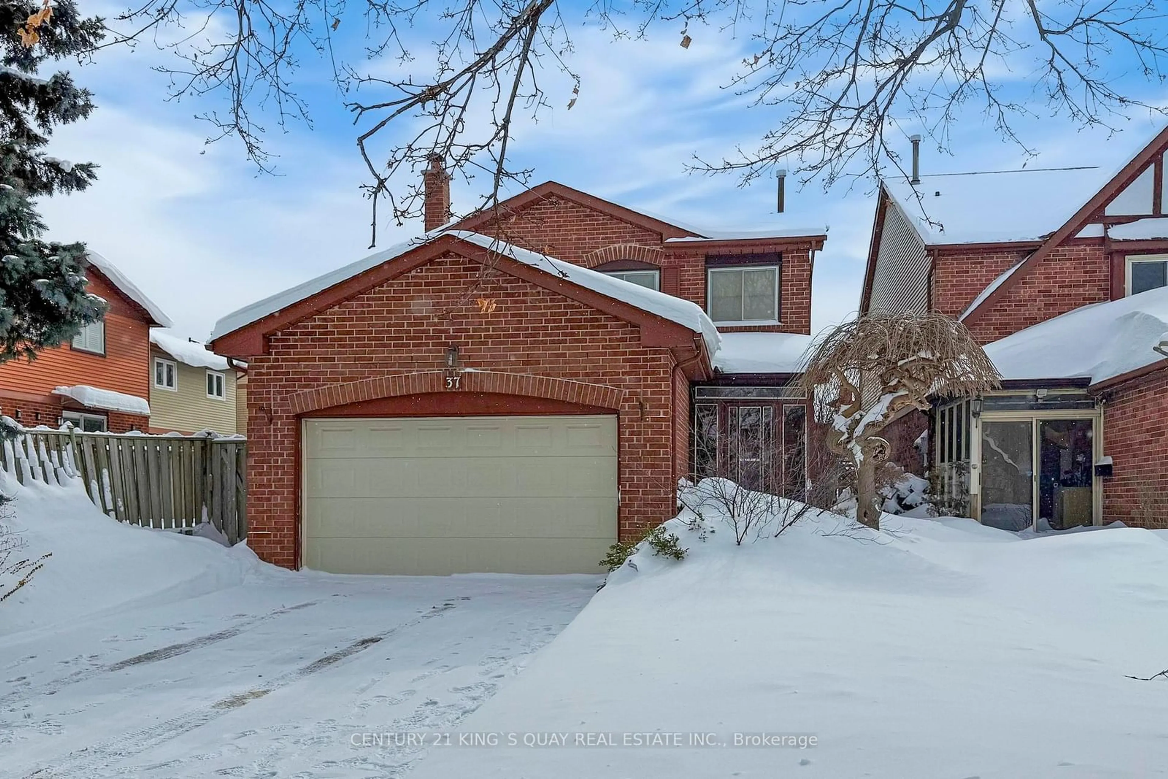 Home with brick exterior material, street for 37 Carl Cres, Toronto Ontario M1W 3R1