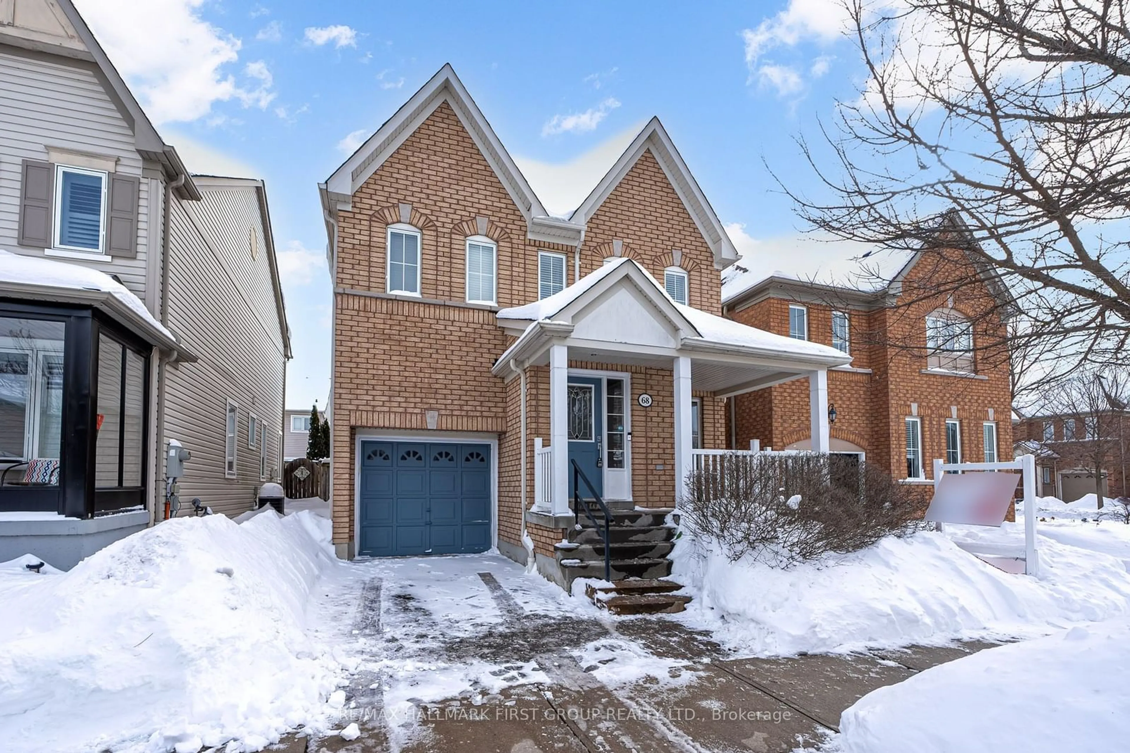 Home with brick exterior material, street for 68 Mcnicol Cres, Ajax Ontario L1Z 1Y8