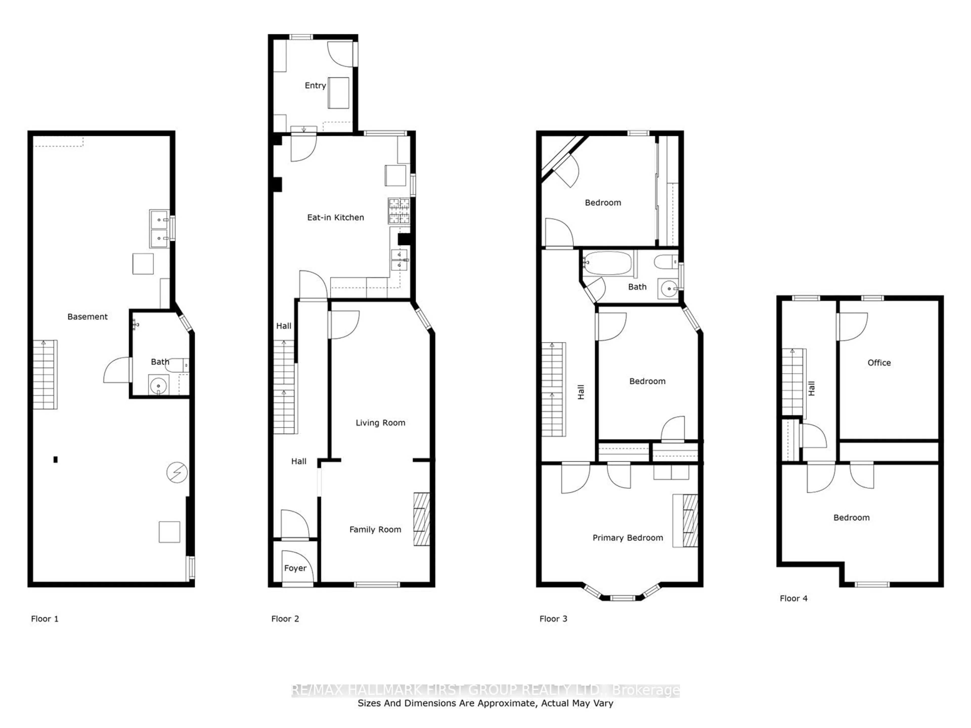 Floor plan for 176 Langley Ave, Toronto Ontario M4K 1B7