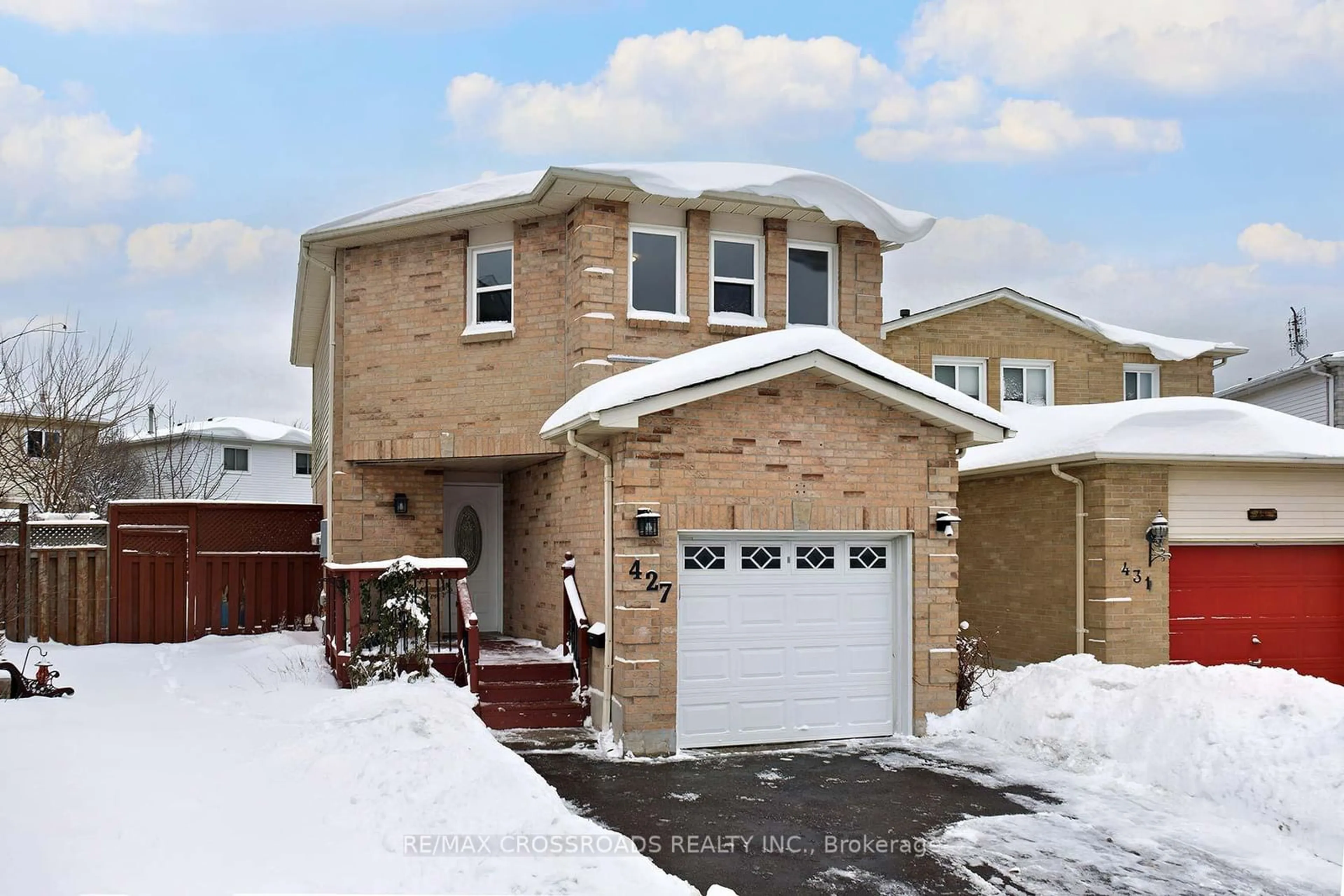 Home with brick exterior material, street for 427 Leeds Crt, Oshawa Ontario L1J 8J2