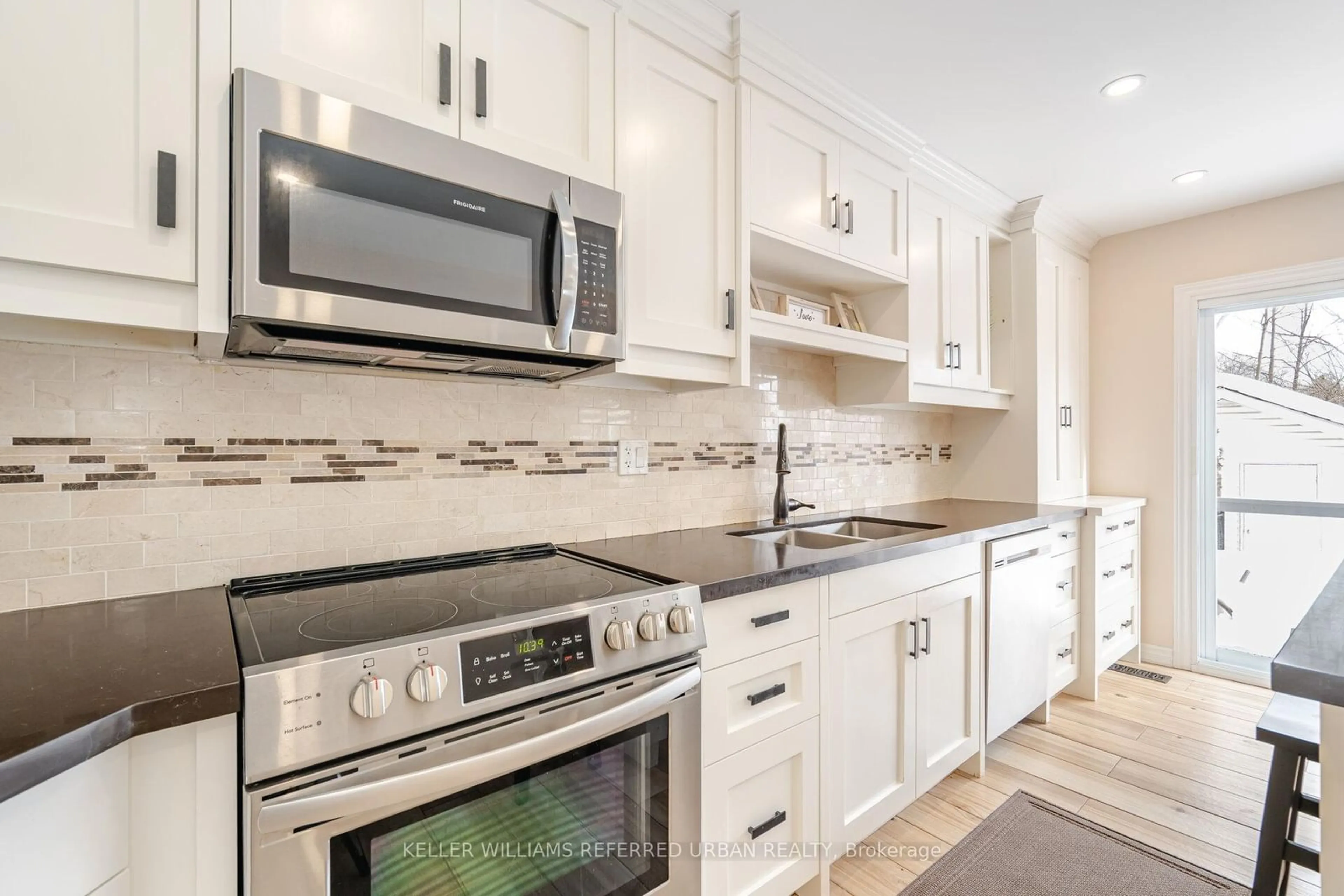 Contemporary kitchen, ceramic/tile floor for 1839 Valleyview Dr, Pickering Ontario L1V 6V1