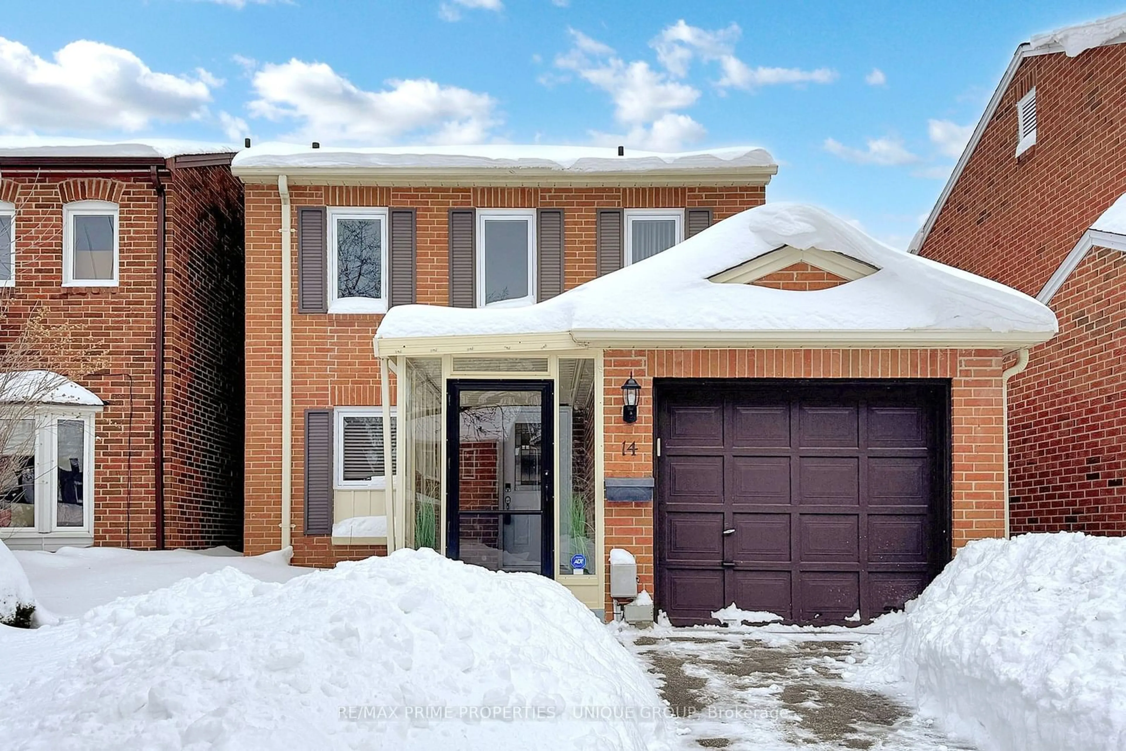 Home with brick exterior material, street for 14 Mossbrook Cres, Toronto Ontario M1W 2W9