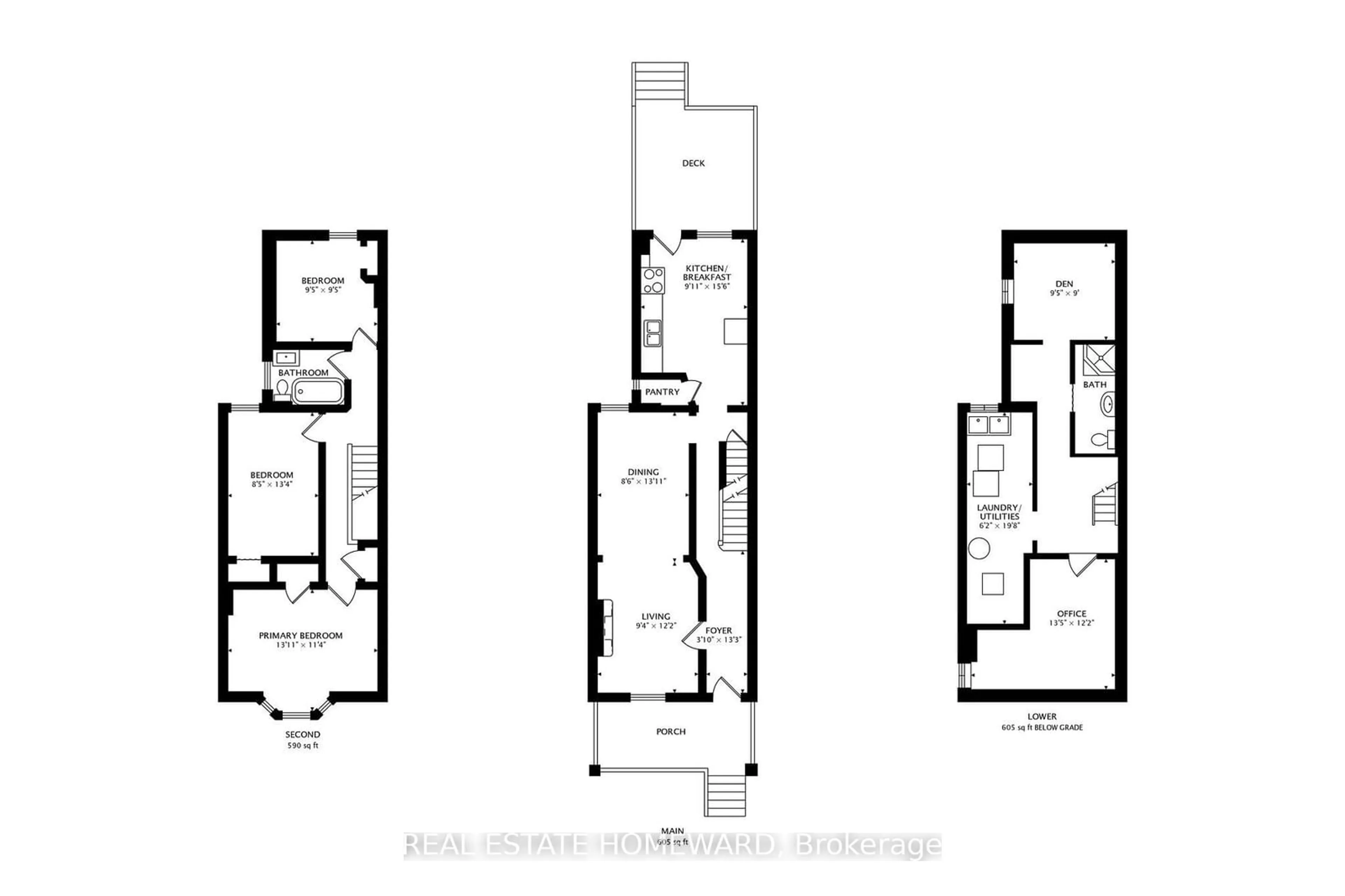 Floor plan for 36 Eastmount Ave, Toronto Ontario M4K 1V1