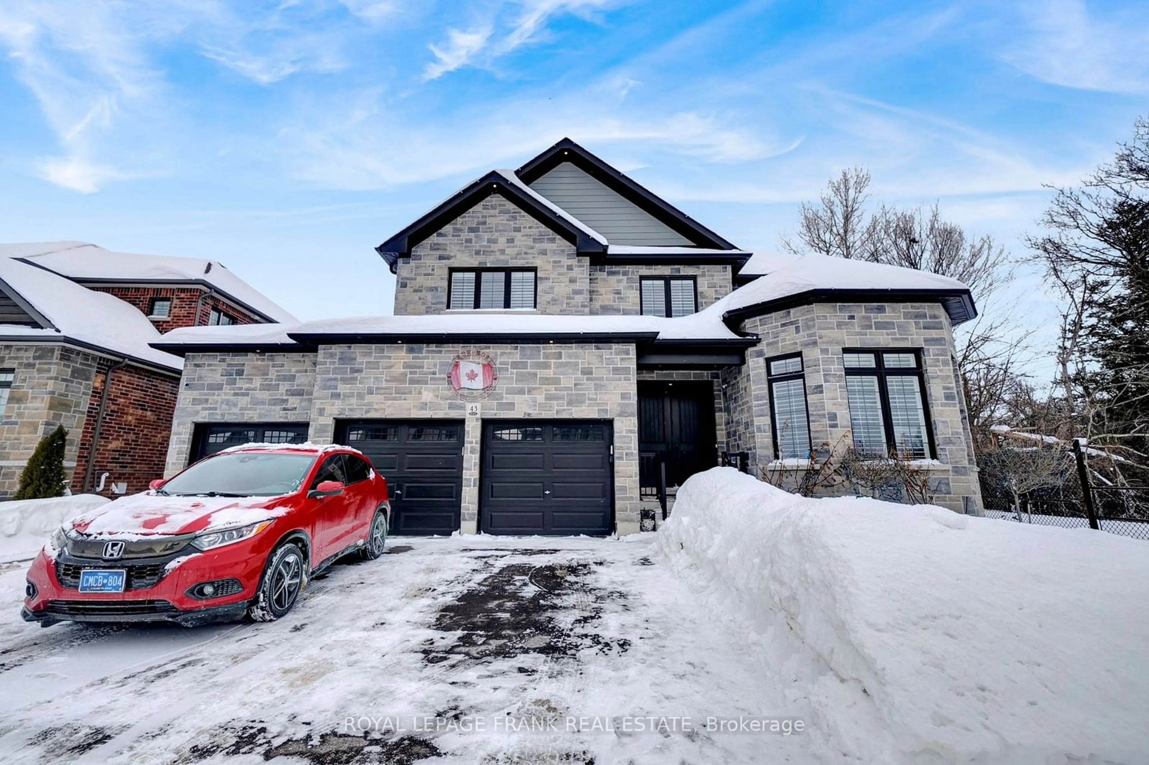 Home with brick exterior material, street for 43 Harry Lee Cres, Clarington Ontario L1C 7G5