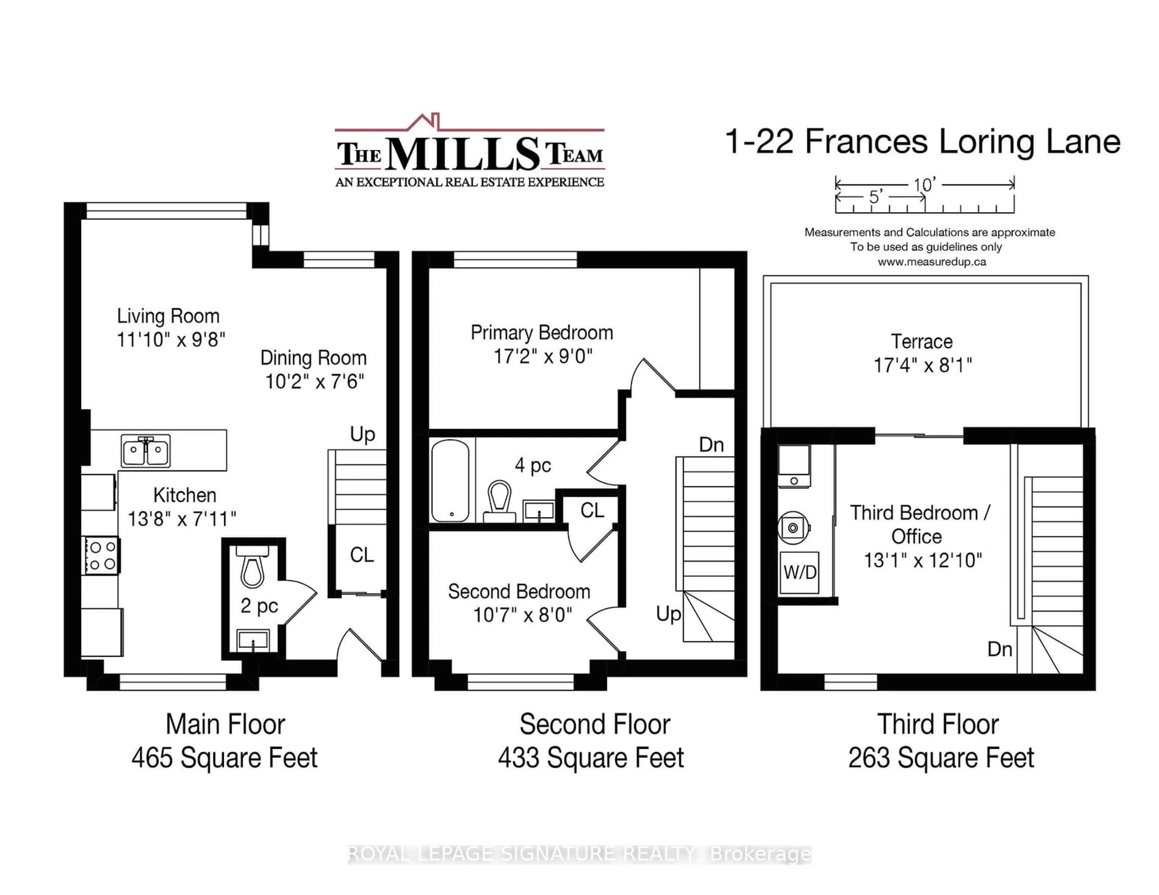 Floor plan for 22 Frances Loring Lane #1, Toronto Ontario M4M 3E8