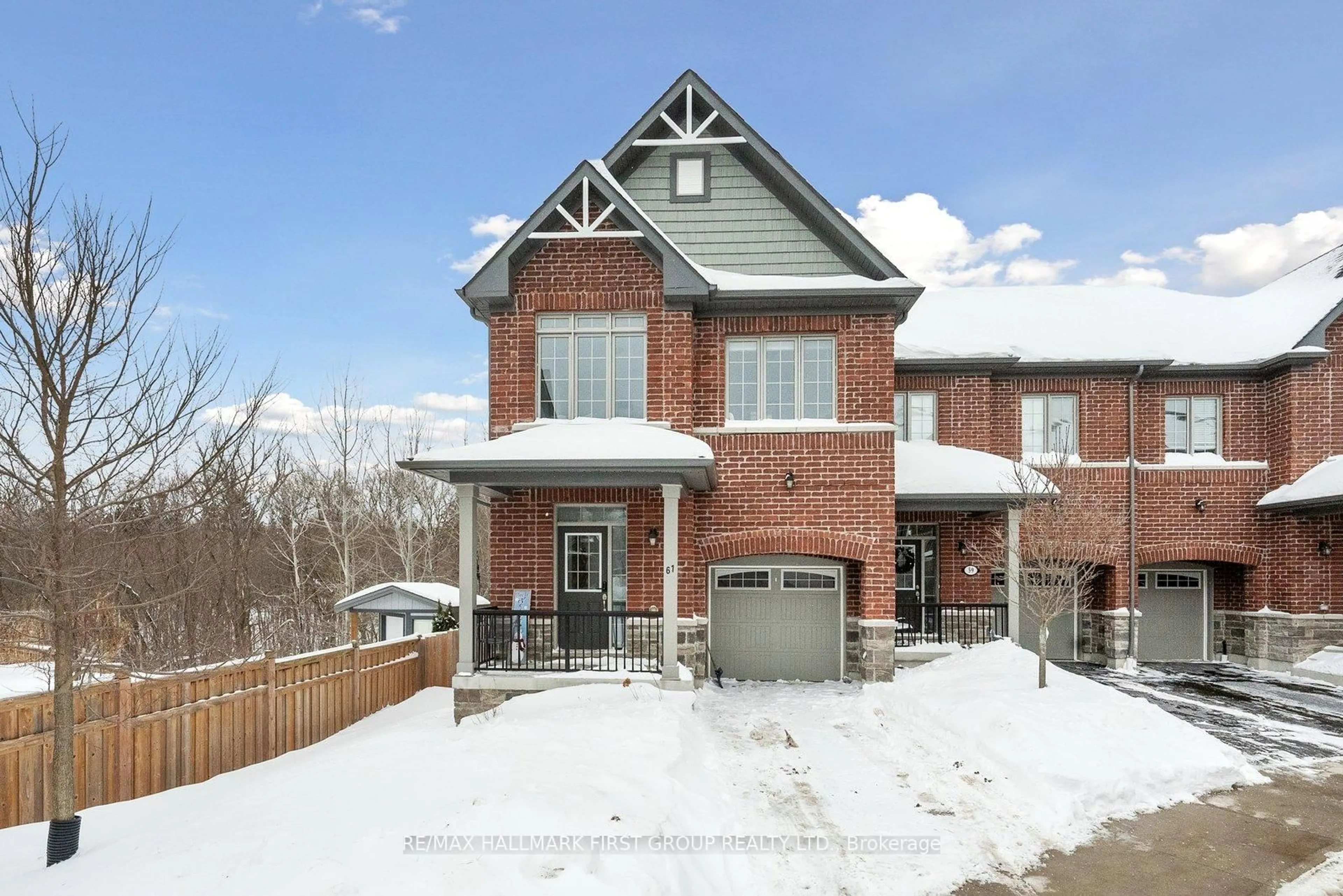 Home with brick exterior material, street for 61 Aldridge Lane, Clarington Ontario L1B 0V6