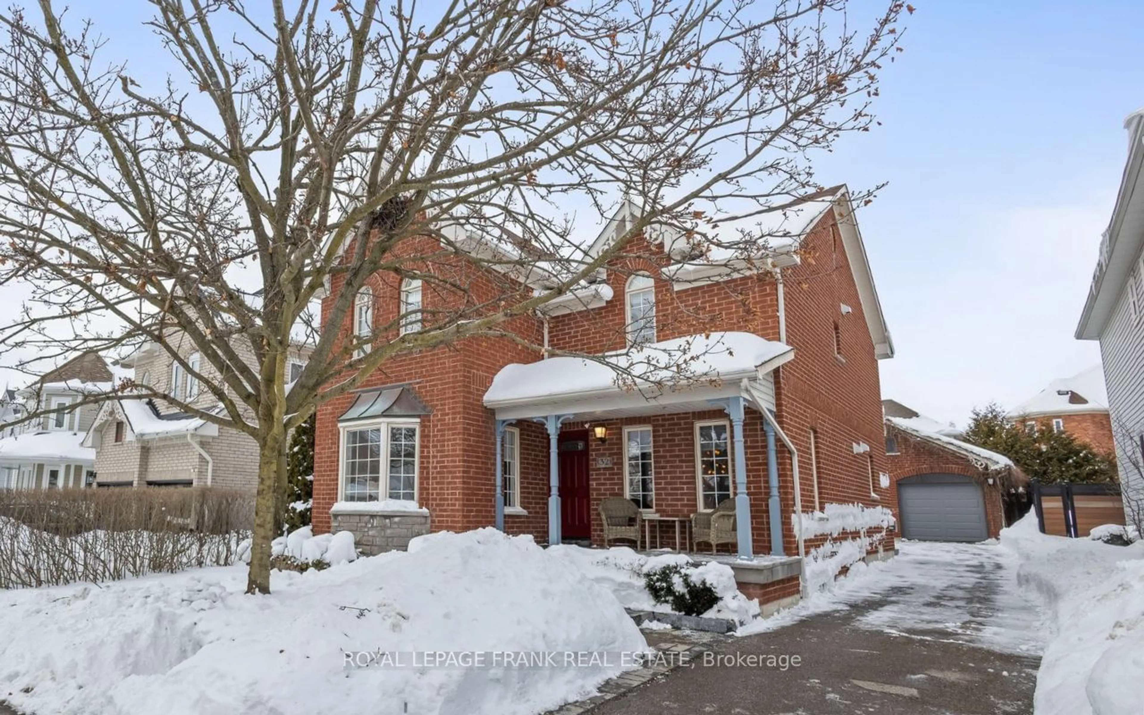 Home with brick exterior material, street for 32 Blackfriar Ave, Whitby Ontario L1M 1E4