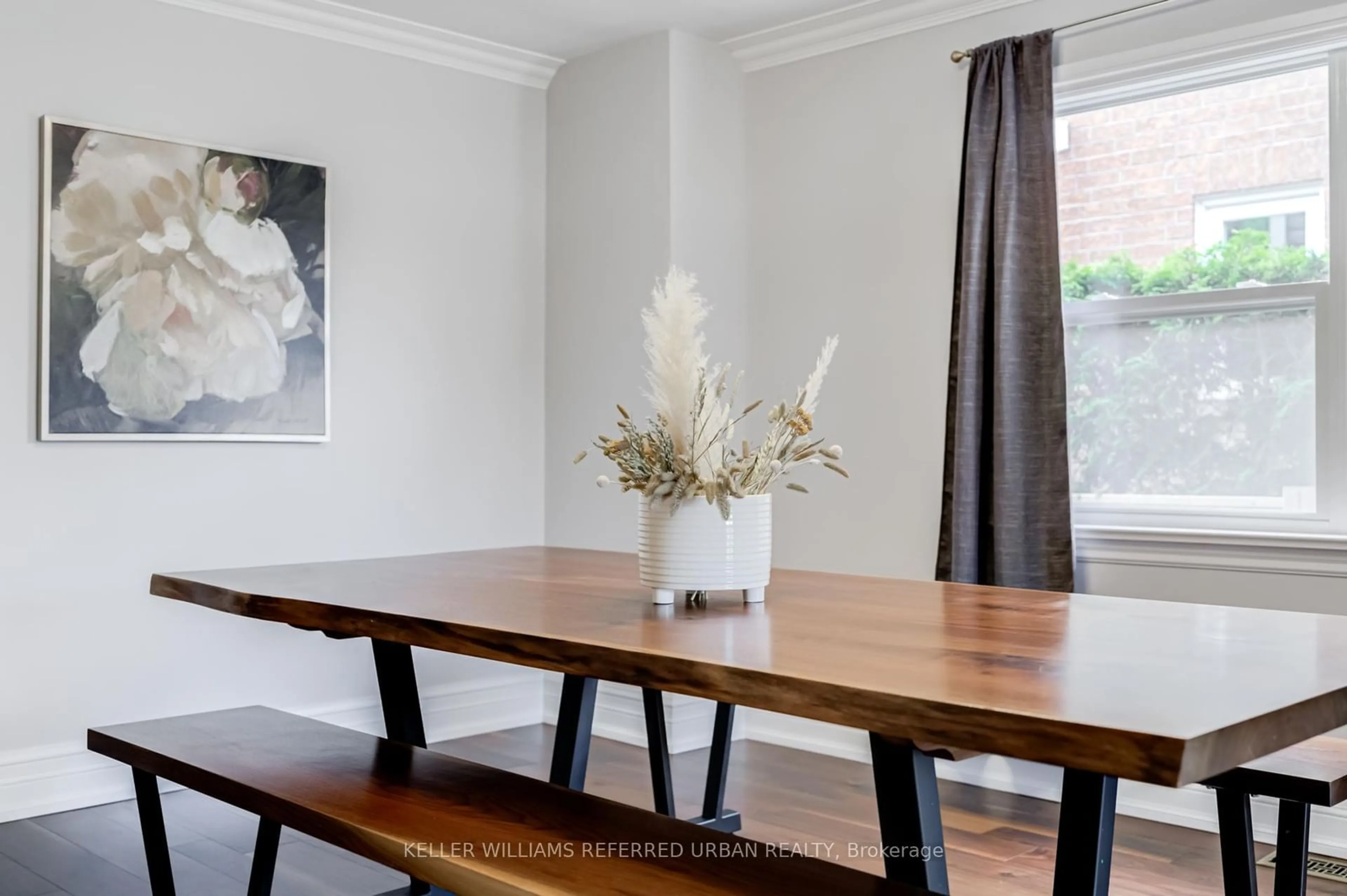 Dining room, wood/laminate floor for 20 Payzac Ave, Toronto Ontario M1E 2W7