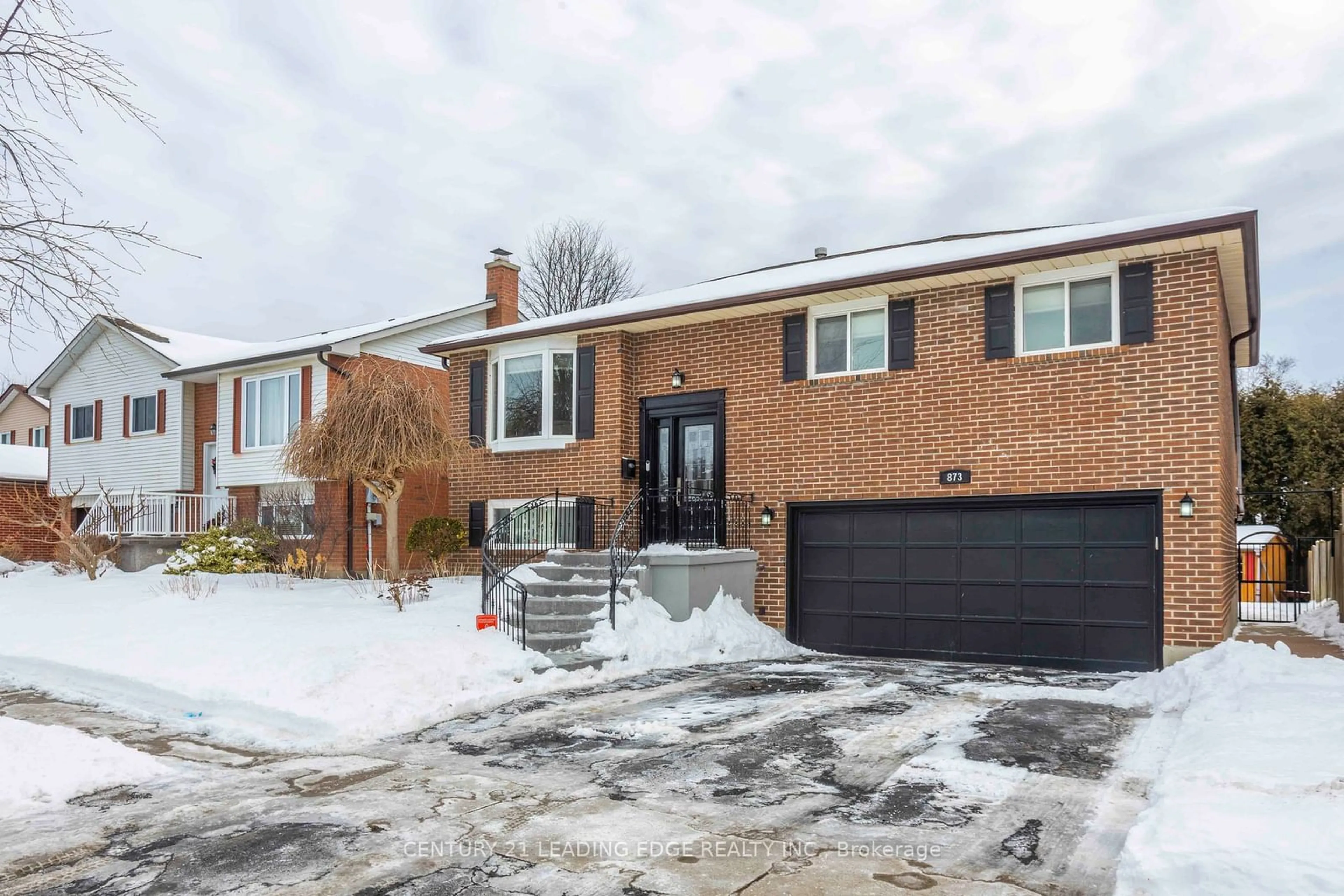 Home with brick exterior material, street for 873 Copperfield Dr, Oshawa Ontario L1K 1S3