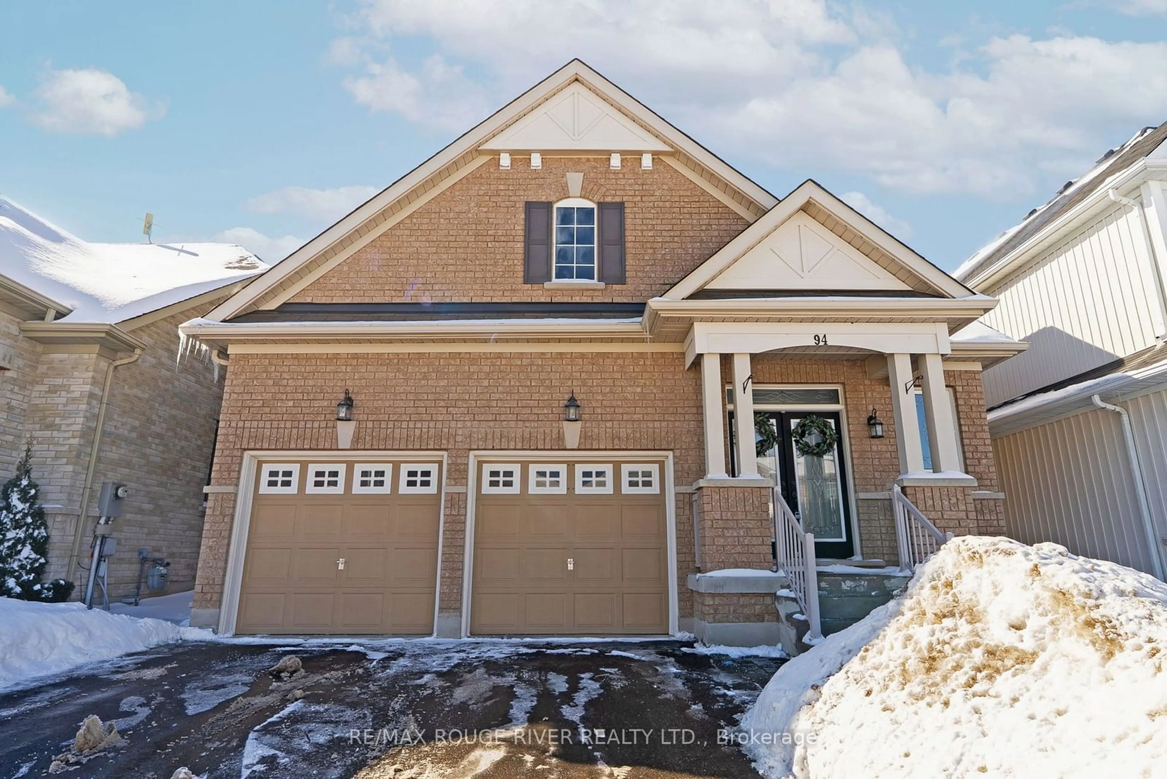 Home with brick exterior material, street for 94 Thomas Woodlock St, Clarington Ontario L1B 1G9