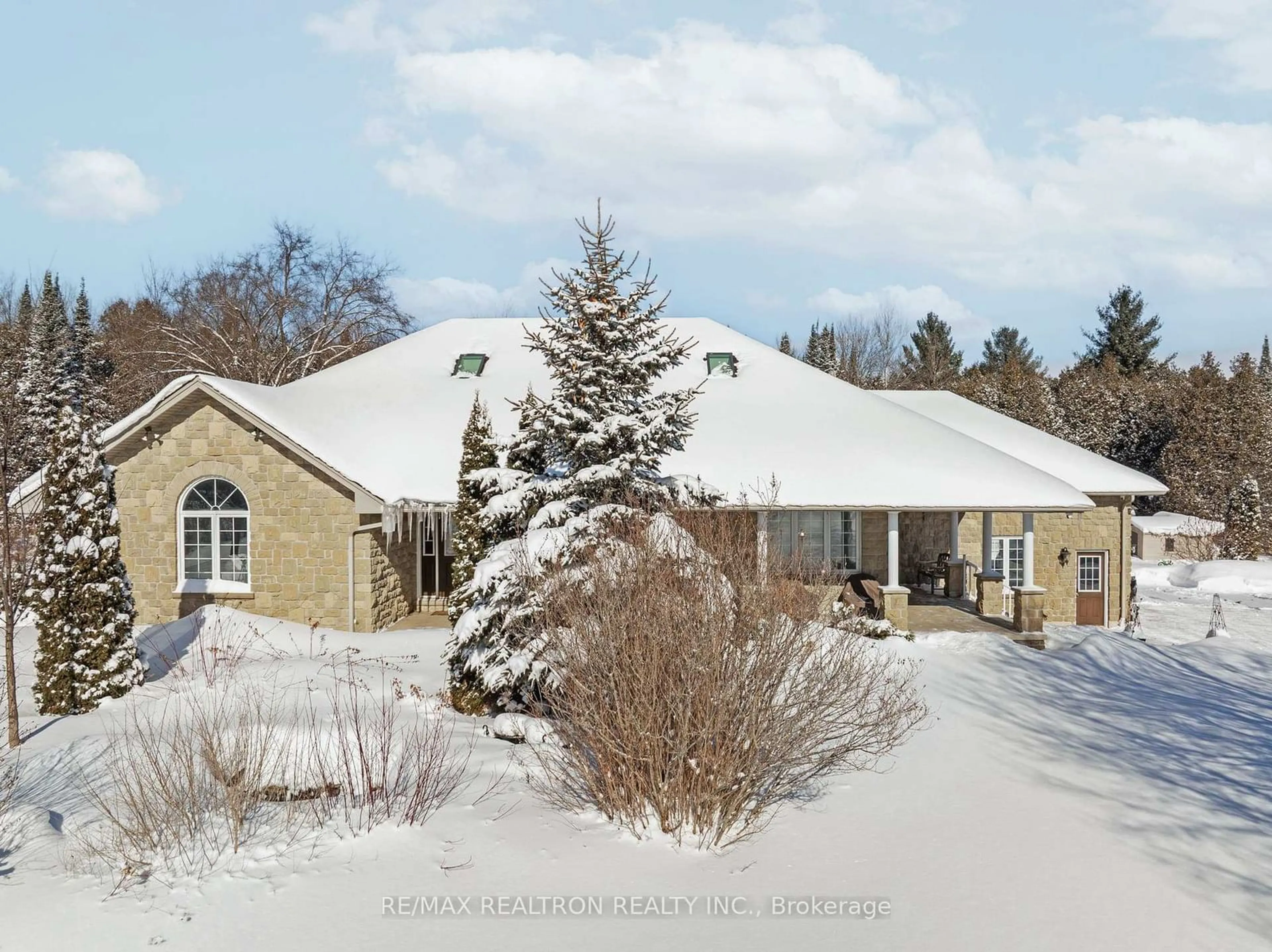 A pic from outside/outdoor area/front of a property/back of a property/a pic from drone, mountain view for 2161 Saintfield Rd, Scugog Ontario L0C 1G0