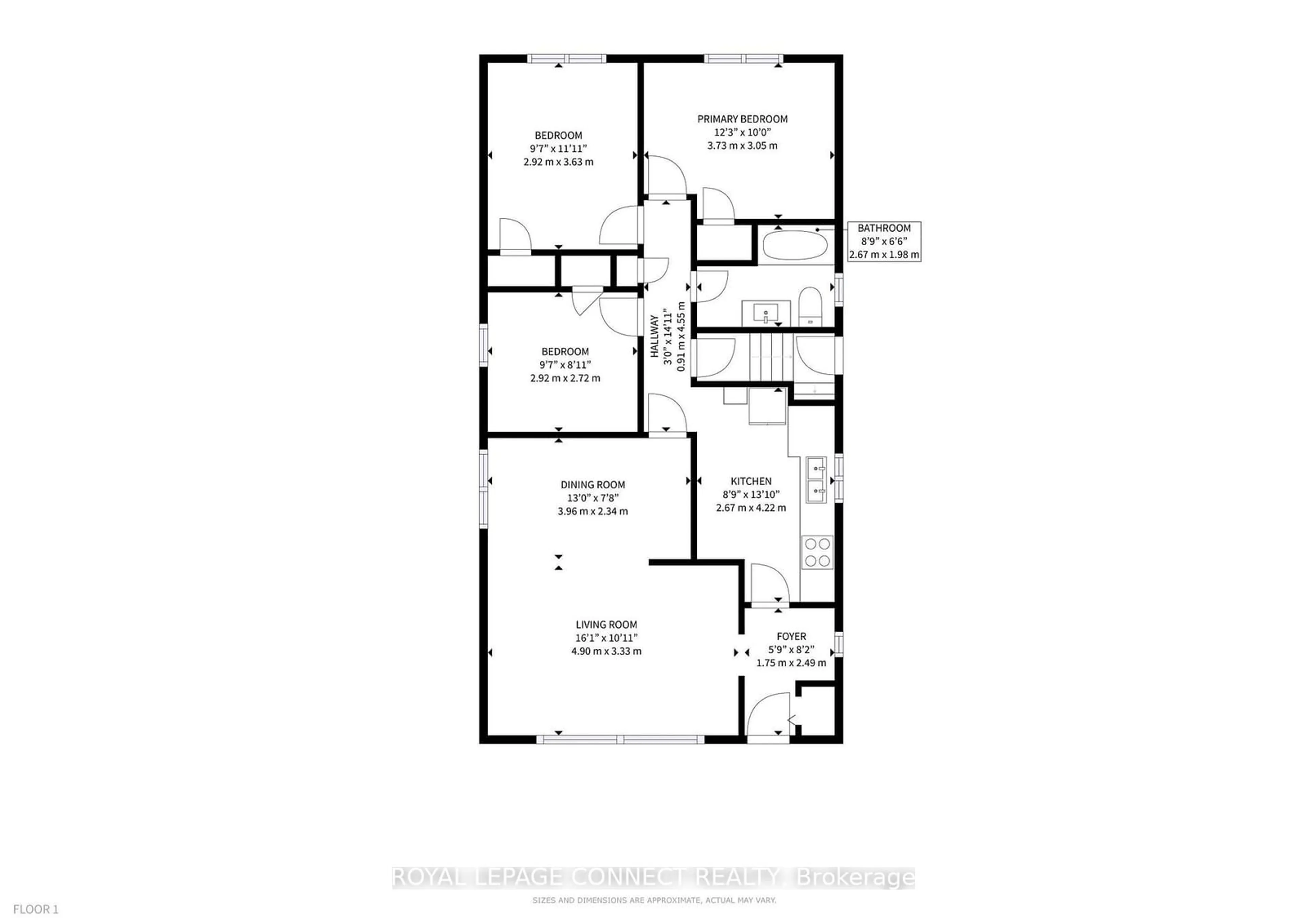 Floor plan for 49 Blaisdale Rd, Toronto Ontario M1P 1V9